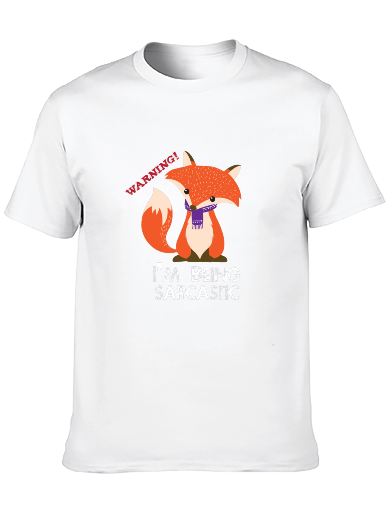 Sarcastic Fox Graphic Tee - Funny Animal T-Shirt
