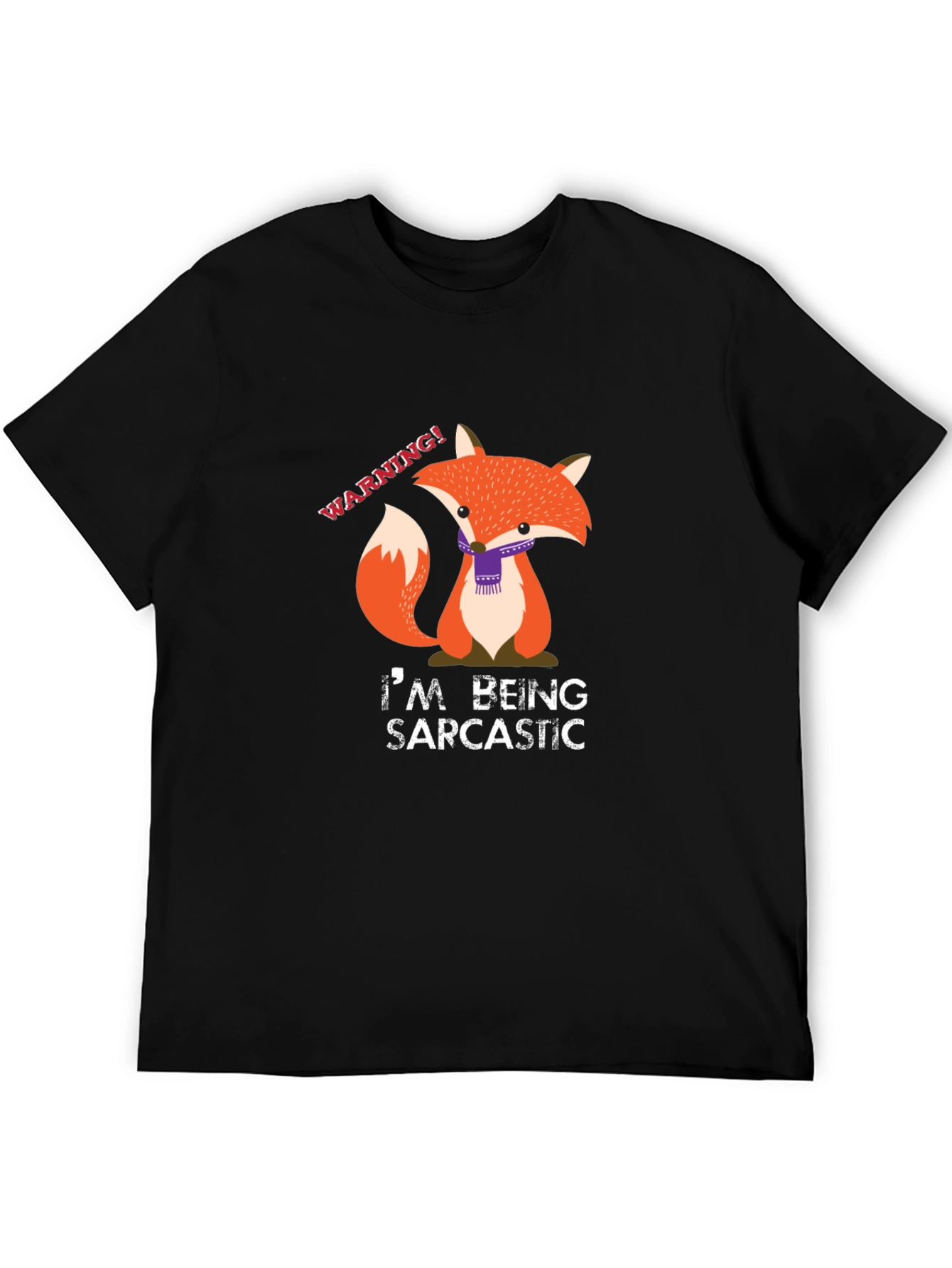 Sarcastic Fox Graphic Tee - Funny Animal T-Shirt