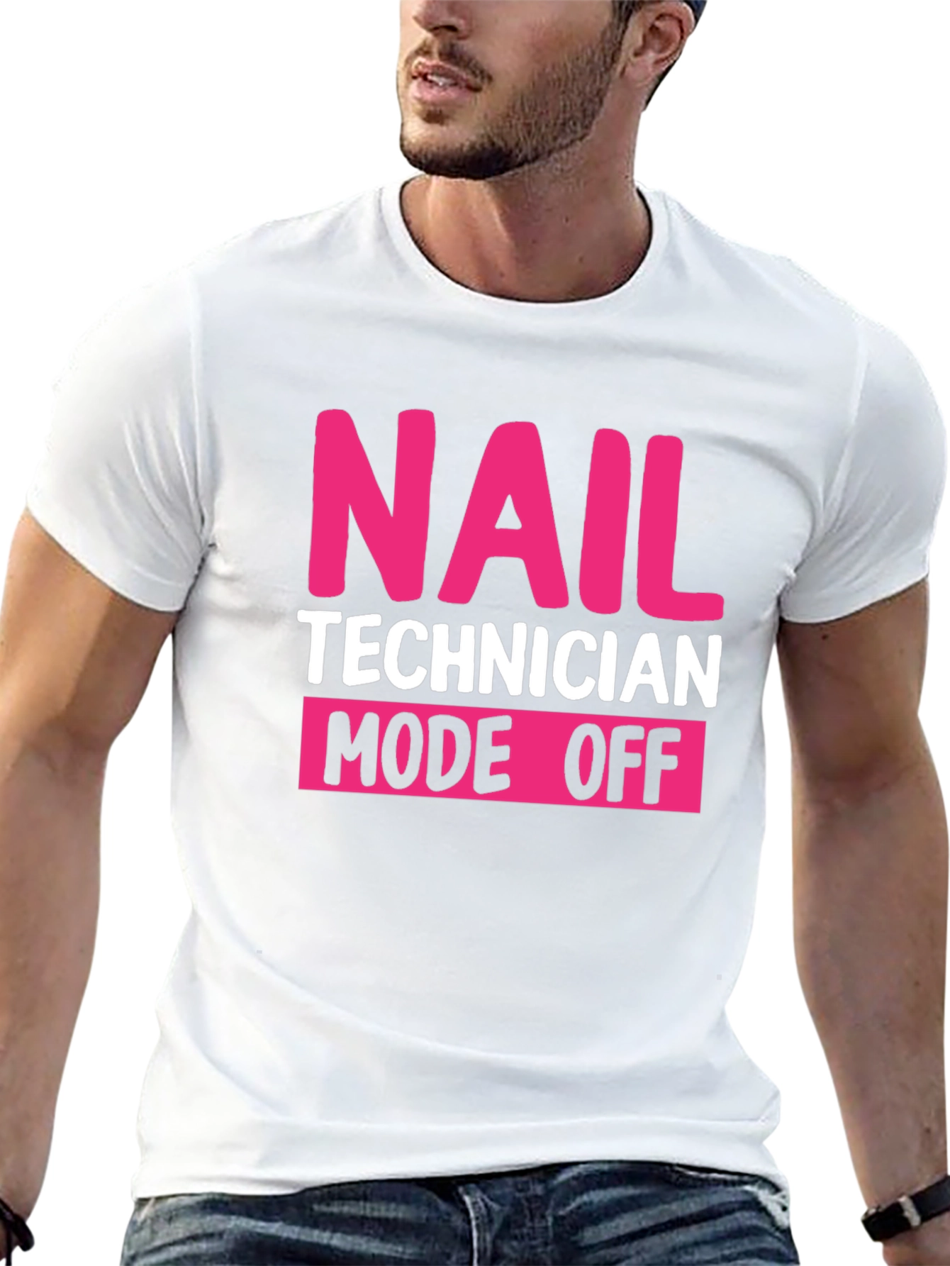 Nail Technician Mode Off Black T-Shirt