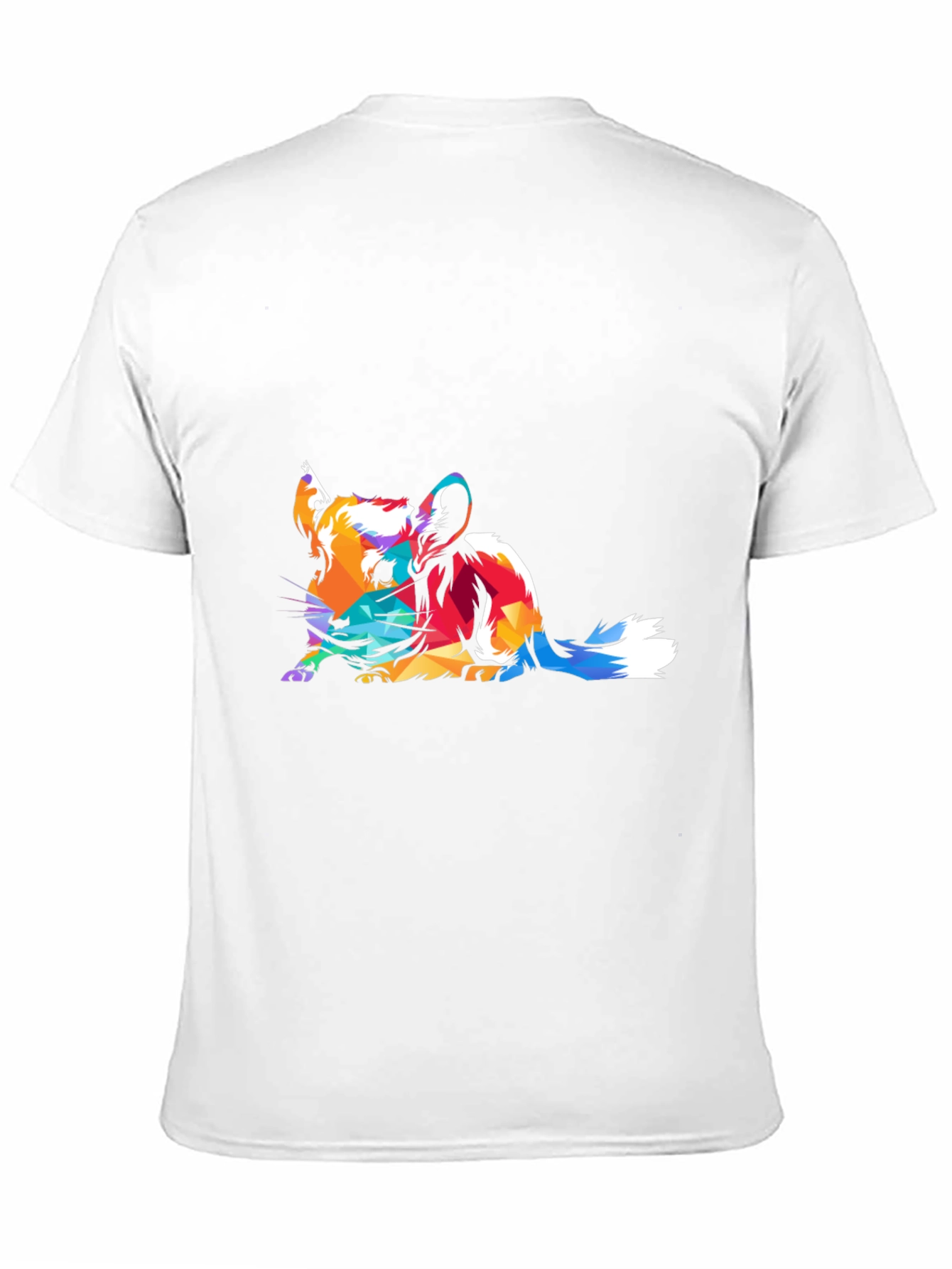 Abstract Chinchilla Graphic Black T-Shirt