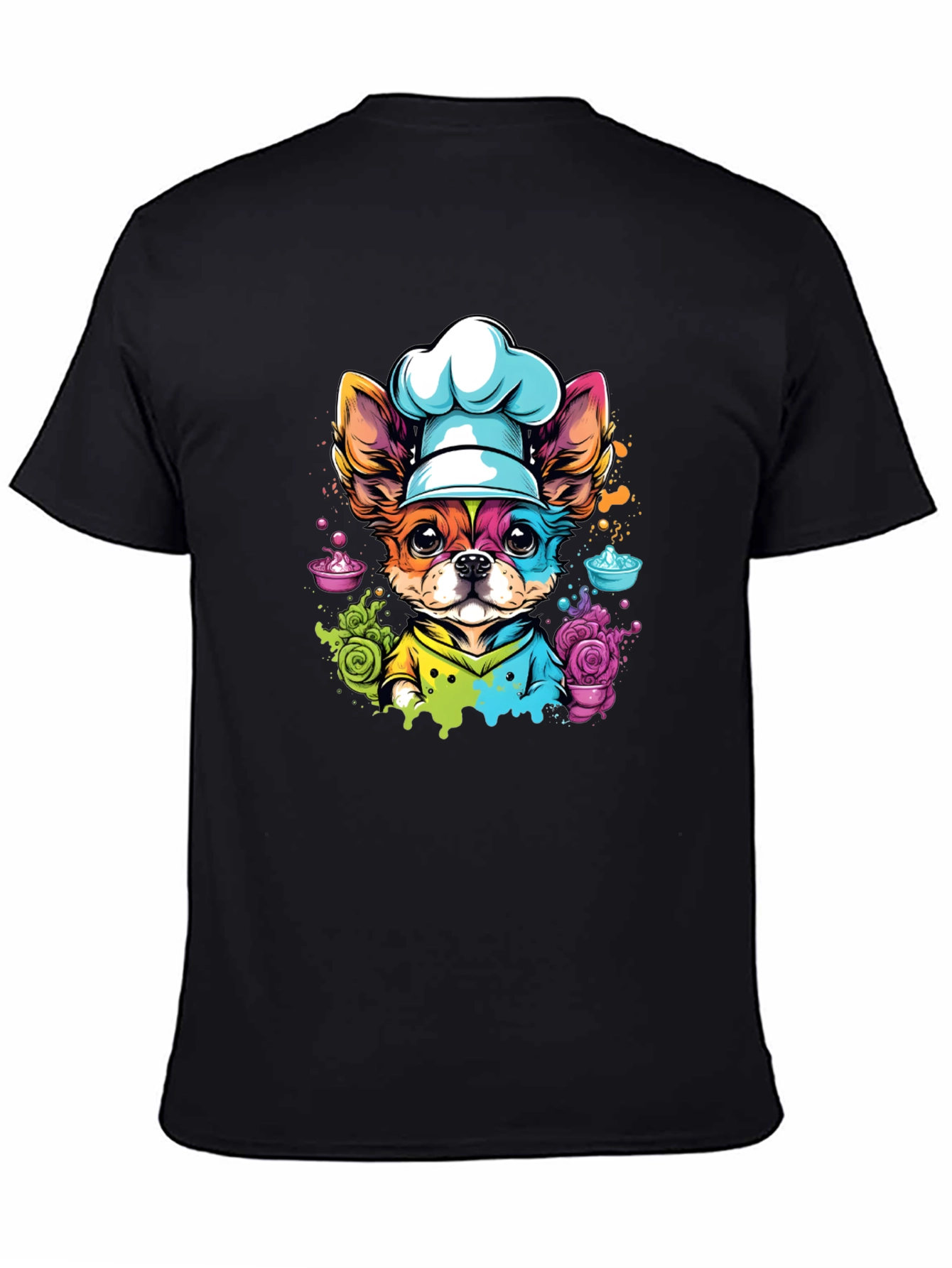Chef Dog Graphic T-Shirt - Cute & Unique