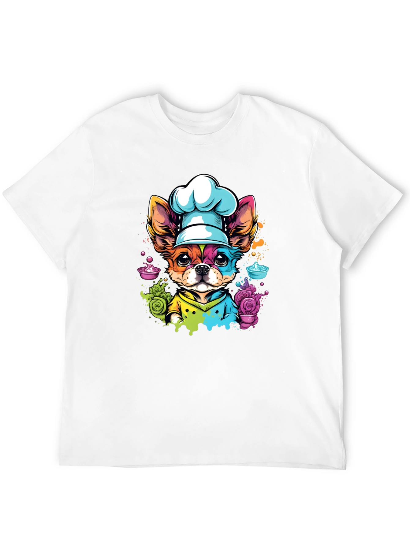 Chef Dog Graphic T-Shirt - Cute & Unique