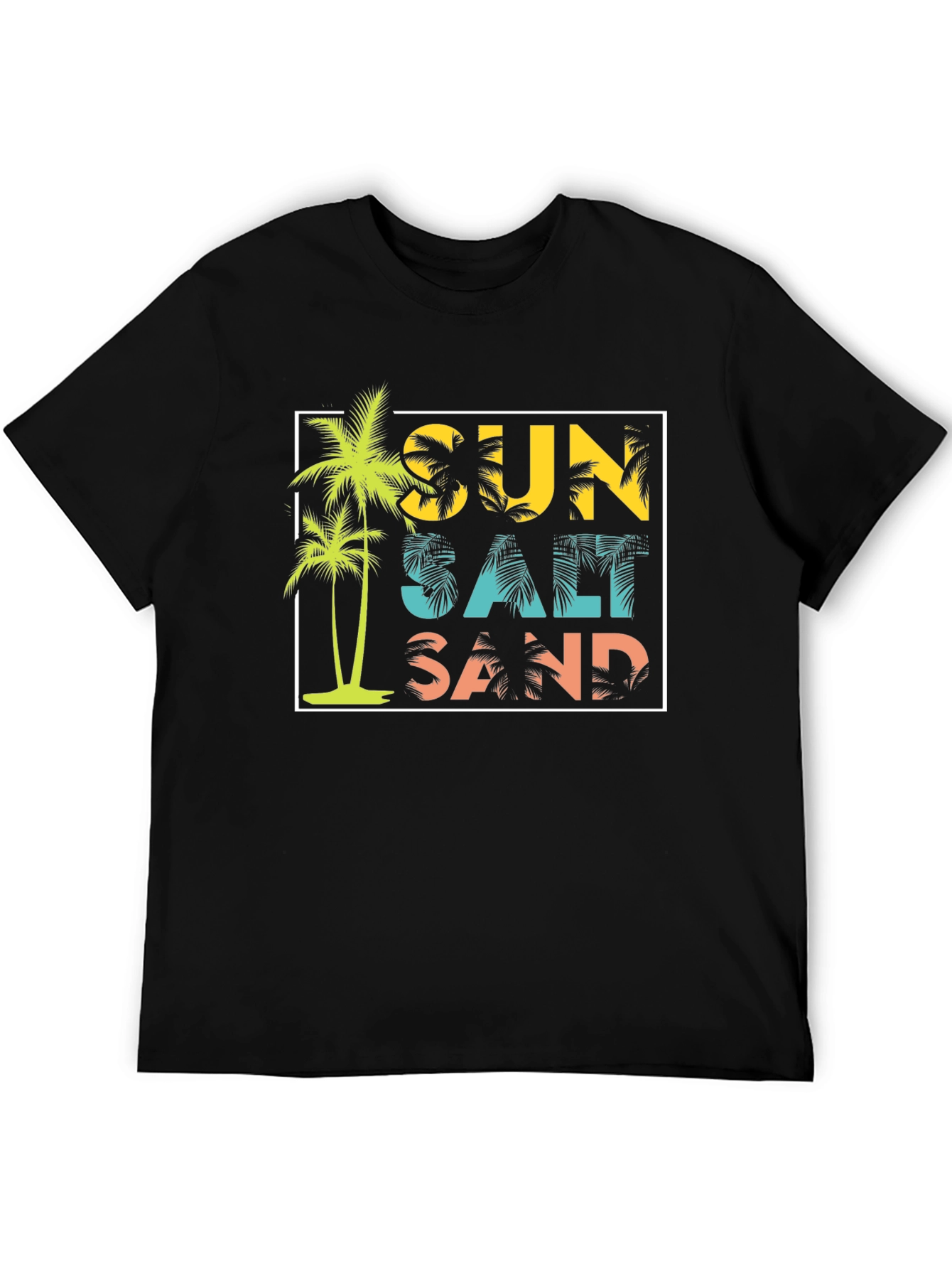 Sun Salt Sand Graphic Tee - Black