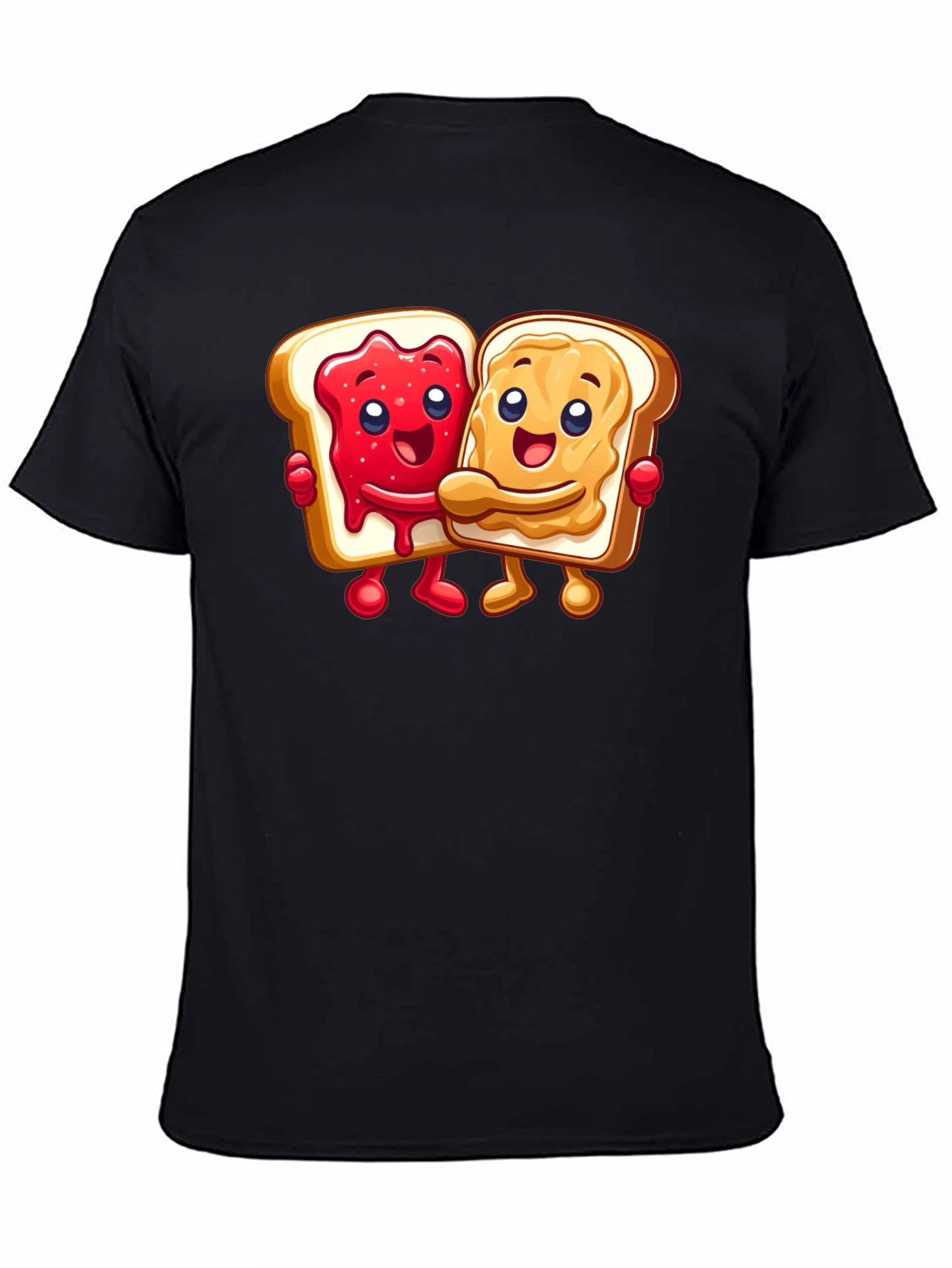Peanut Butter & Jelly Toast Cartoon Graphic Tee