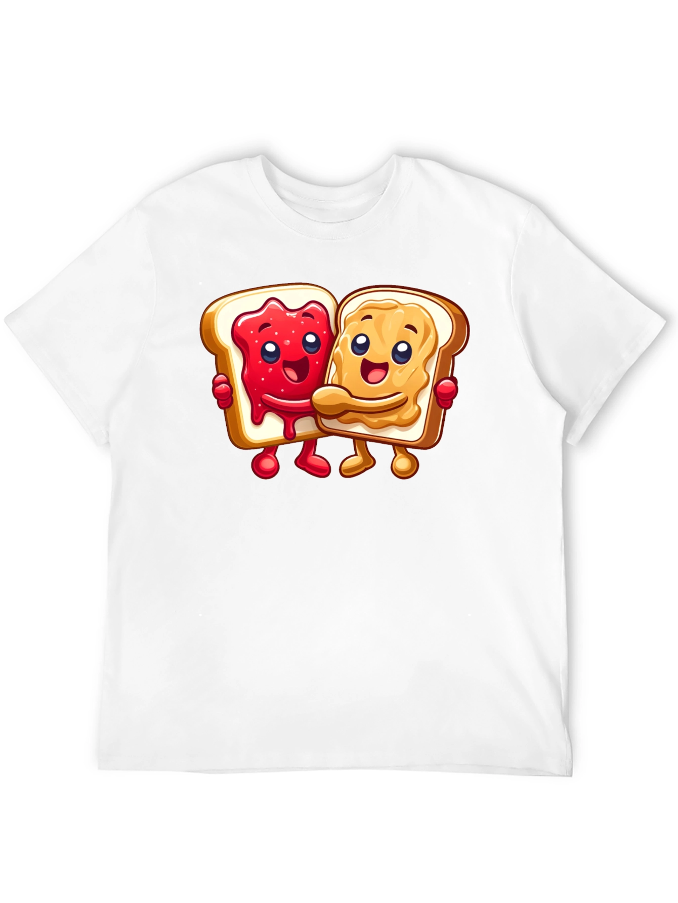 Peanut Butter & Jelly Toast Cartoon Graphic Tee