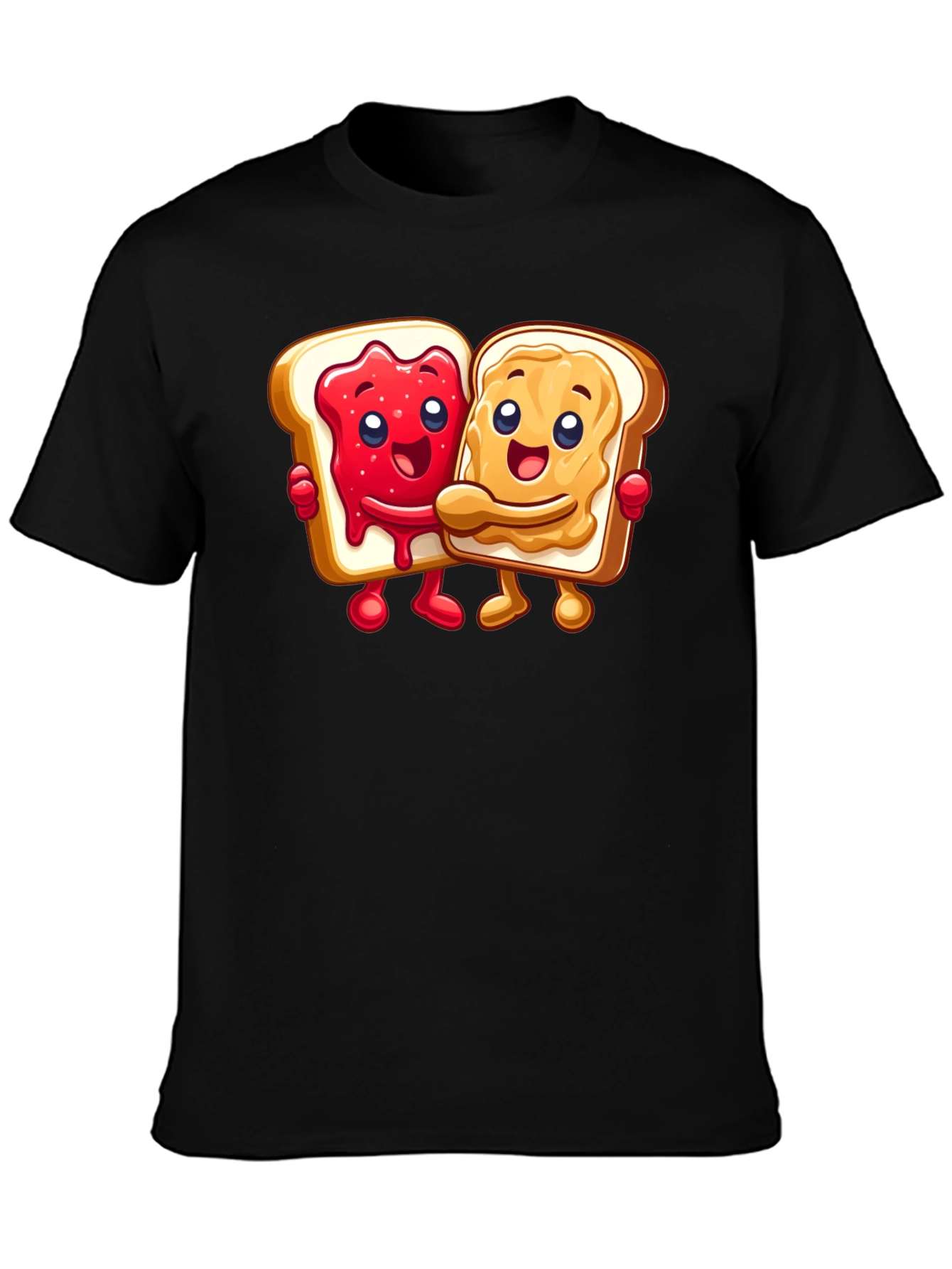 Peanut Butter & Jelly Toast Cartoon Graphic Tee