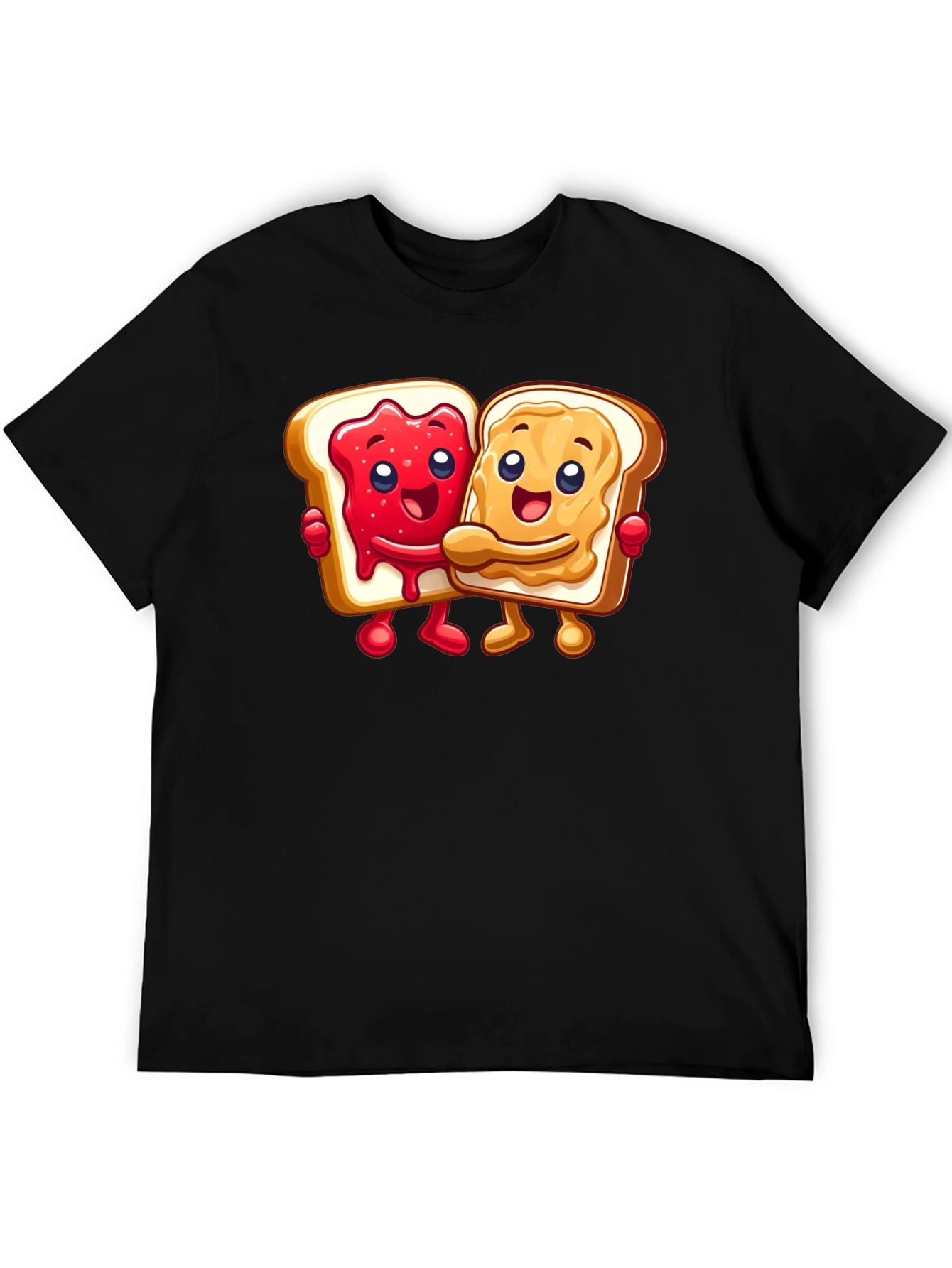 Peanut Butter & Jelly Toast Cartoon Graphic Tee