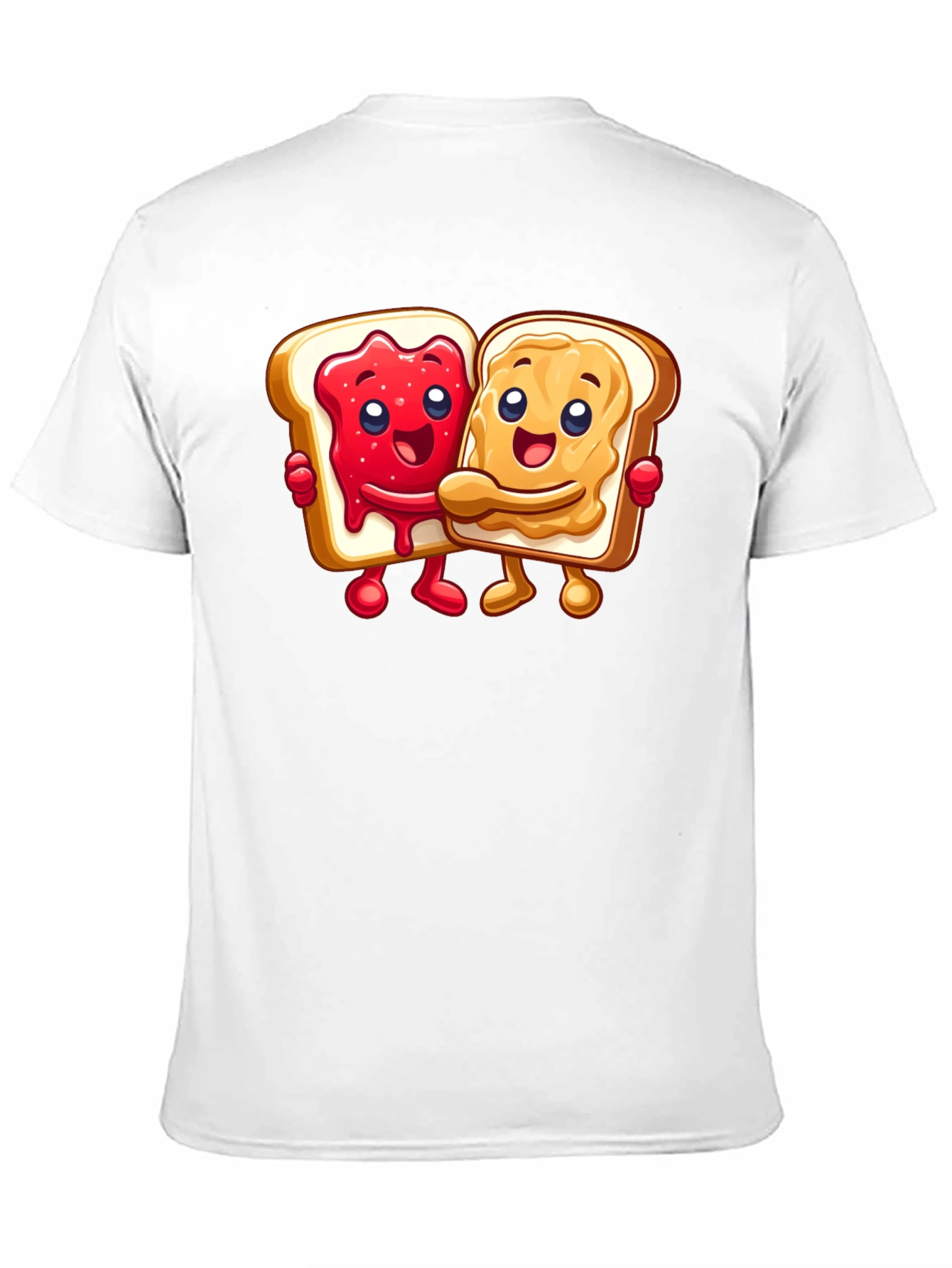 Peanut Butter & Jelly Toast Cartoon Graphic Tee