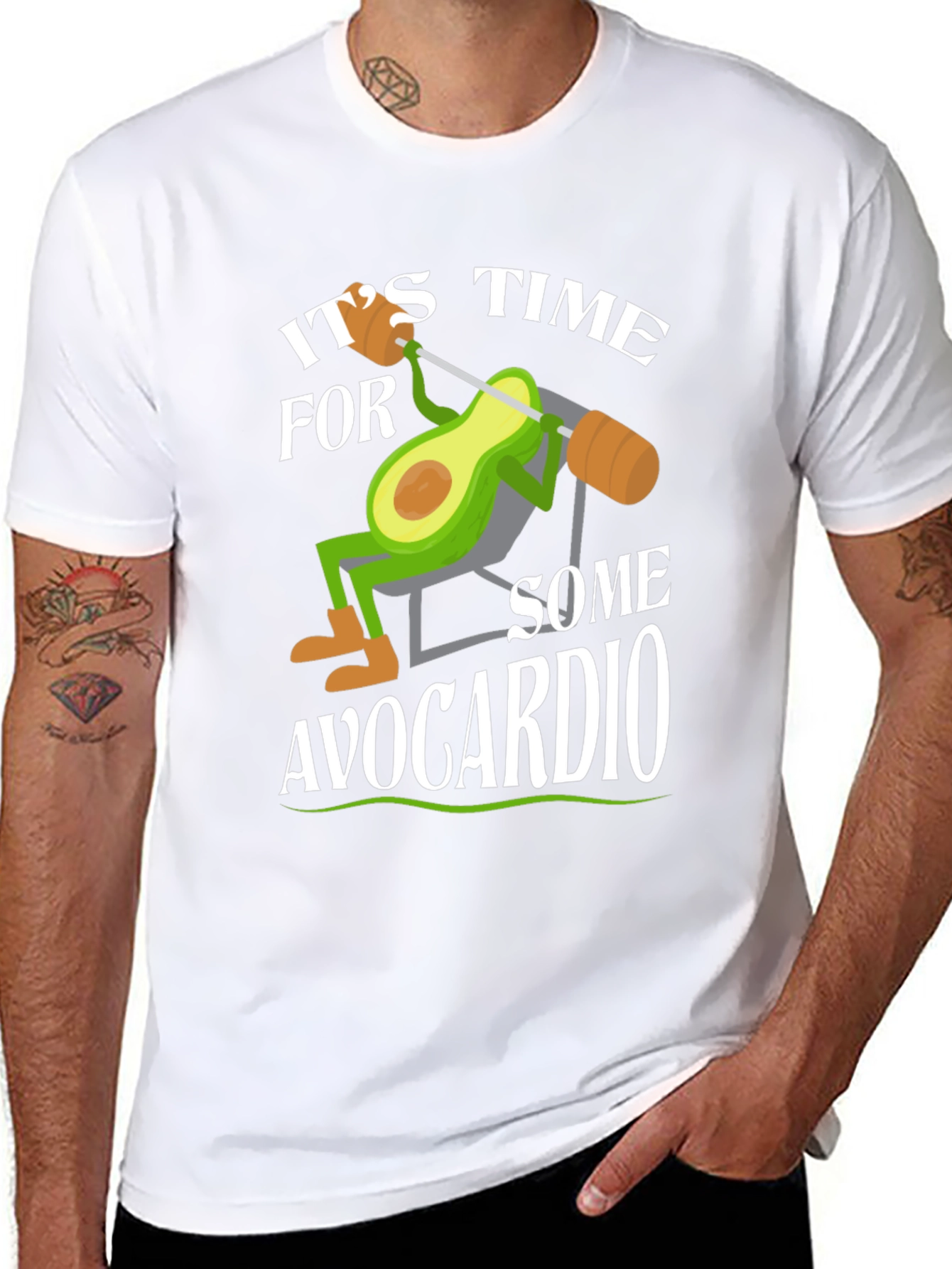 Avocardio Workout T-Shirt - Funny Avocado Gym Tee