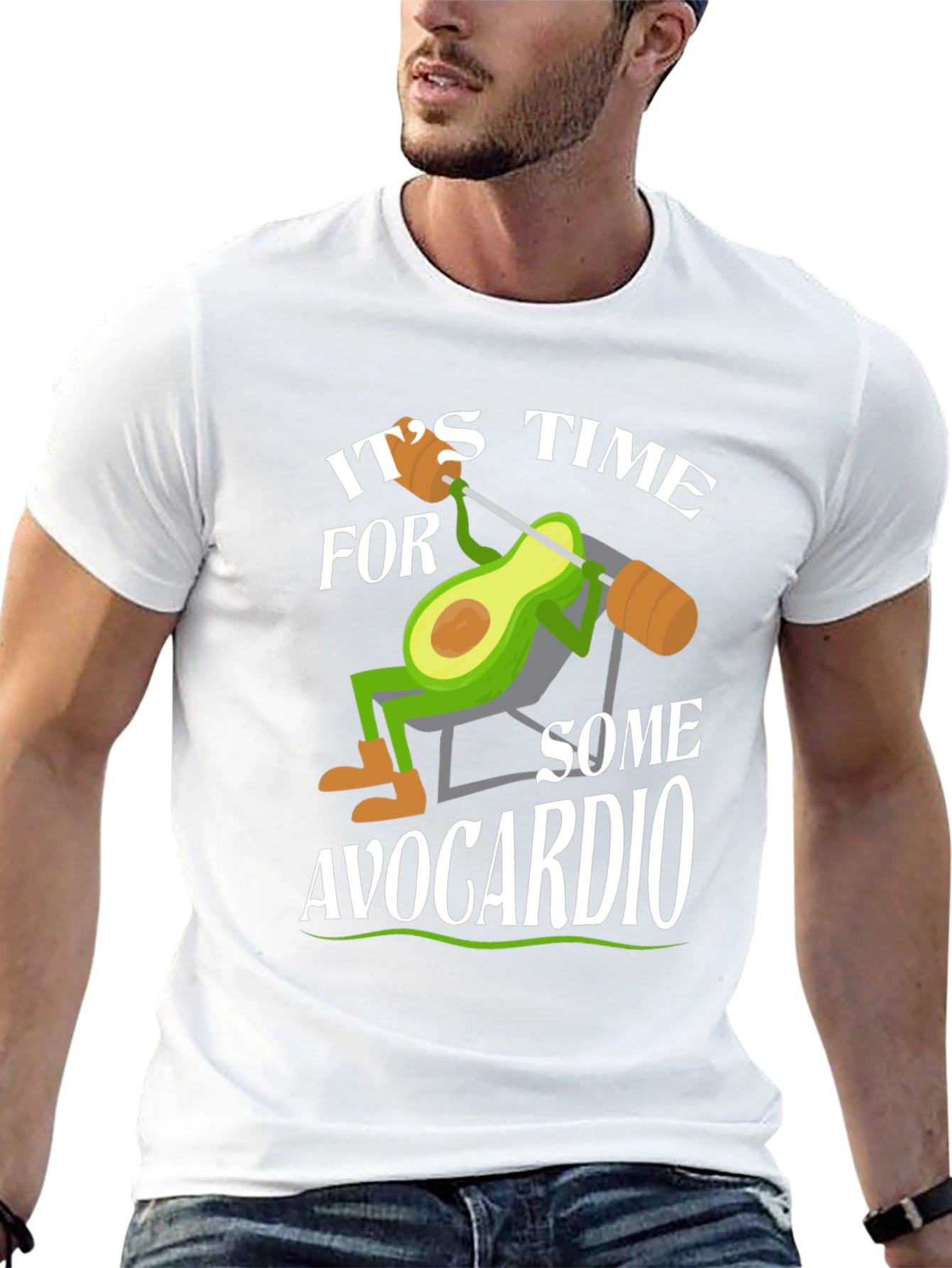 Avocardio Workout T-Shirt - Funny Avocado Gym Tee