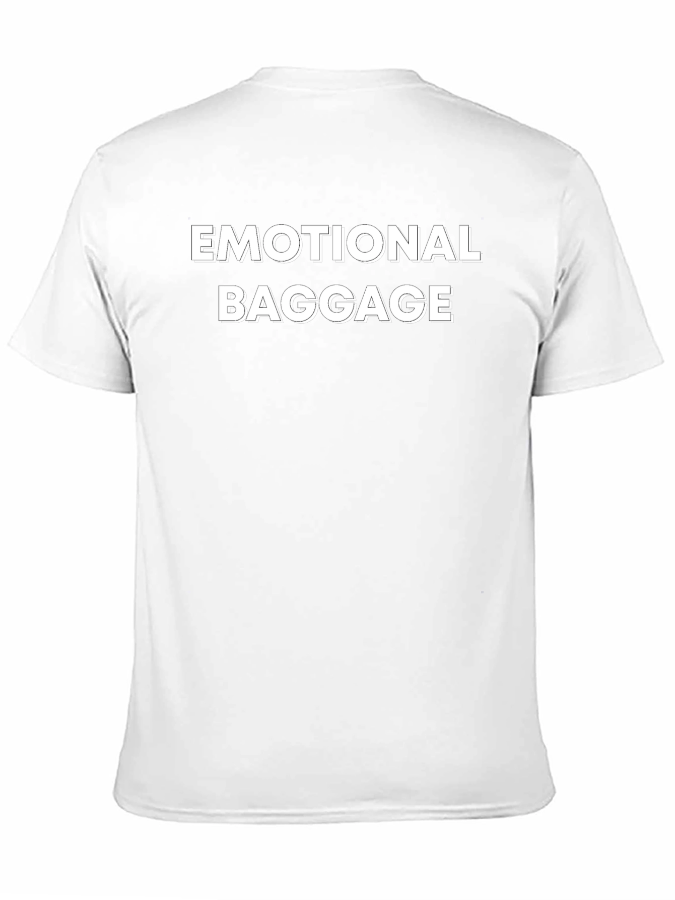 Emotional Baggage Graphic Tee - Black Cotton T-Shirt