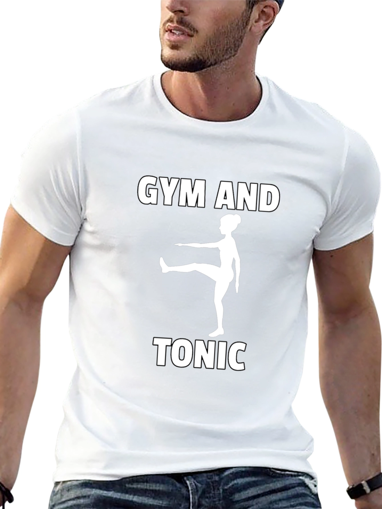 Gym and Tonic Black Graphic Tee