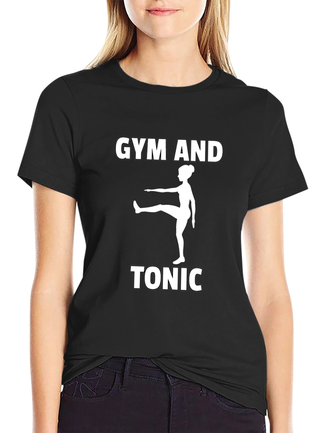 Gym and Tonic Black Graphic Tee