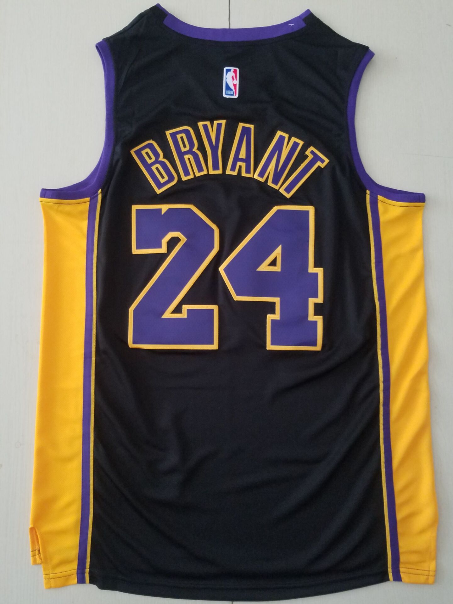 Men's Los Angeles Lakers Kobe Bryant #24 NBA Black Swingman Jerseys