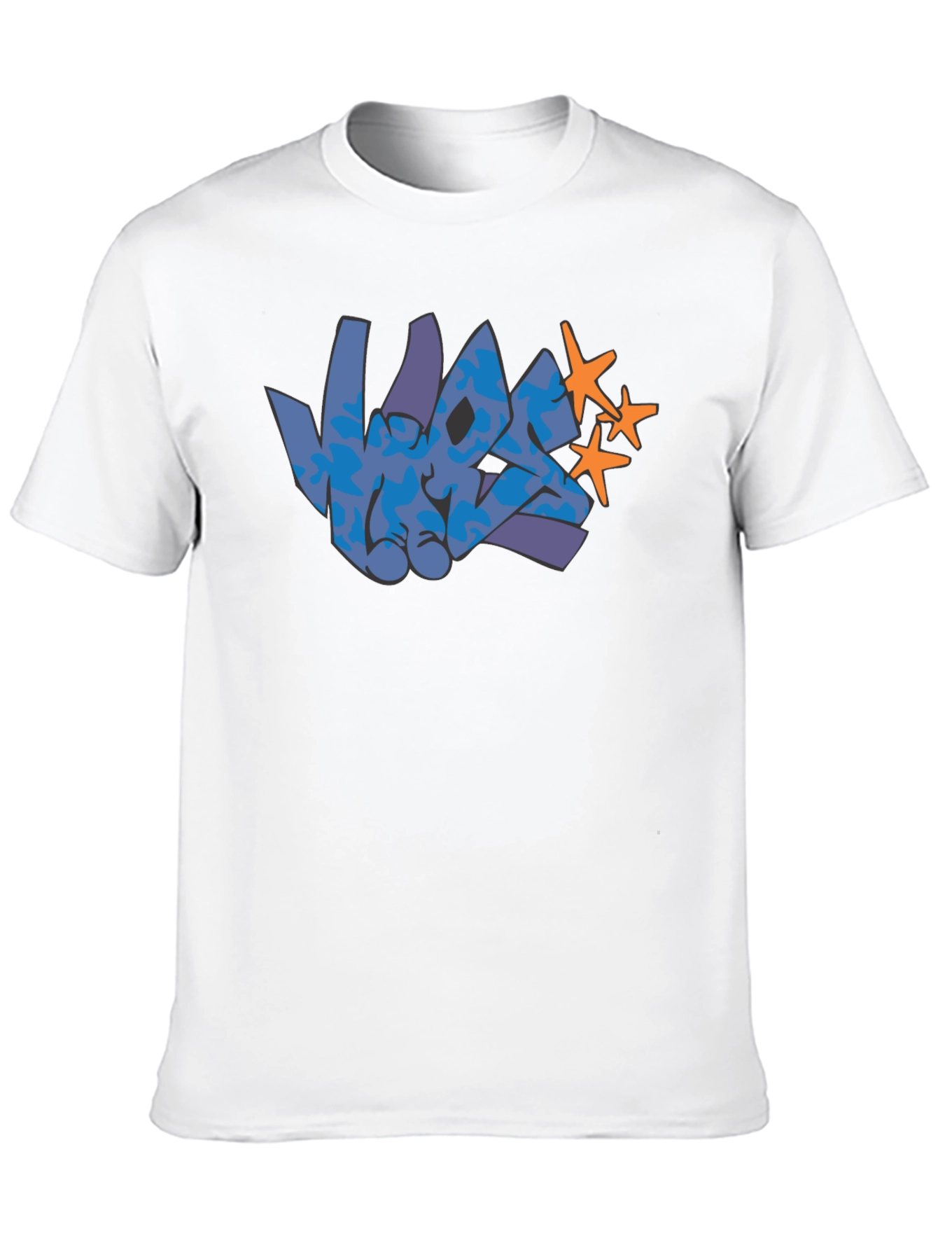 Graffiti Graphic Print Black T-Shirt