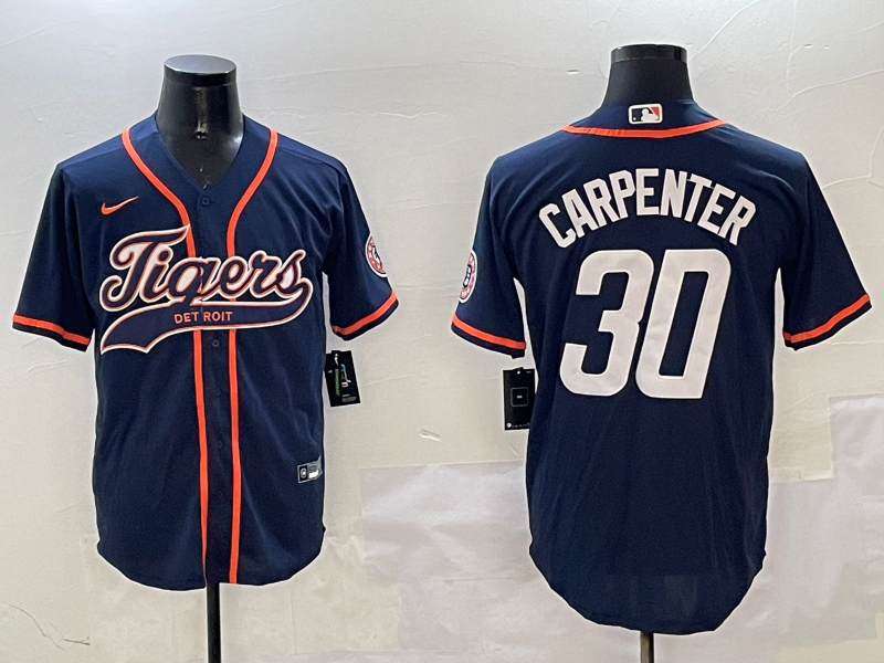 Men's Detroit Tigers Kerry Carpenter #30 Navy Player Jerseys