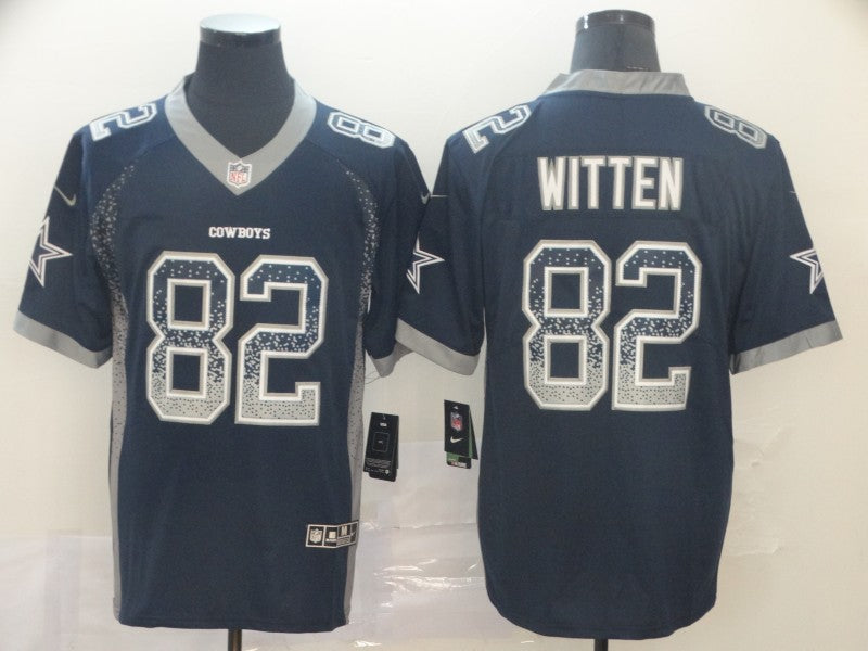Men's Dallas Cowboys Jason Witten #82 Navy Game Jerseys