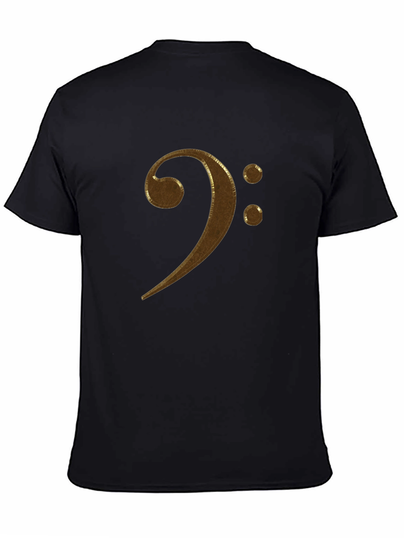 Bass Clef Graphic T-Shirt - Black