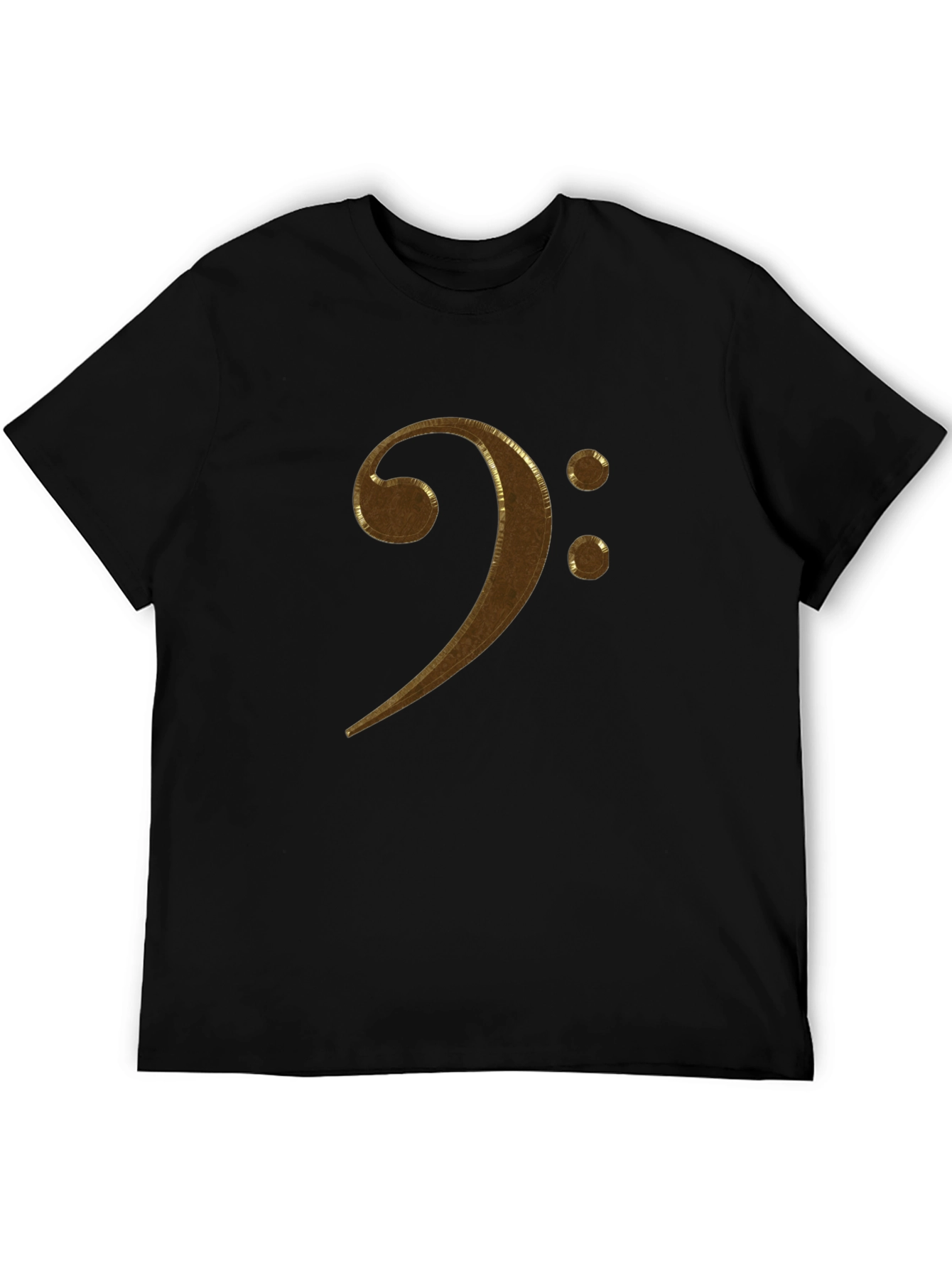 Bass Clef Graphic T-Shirt - Black