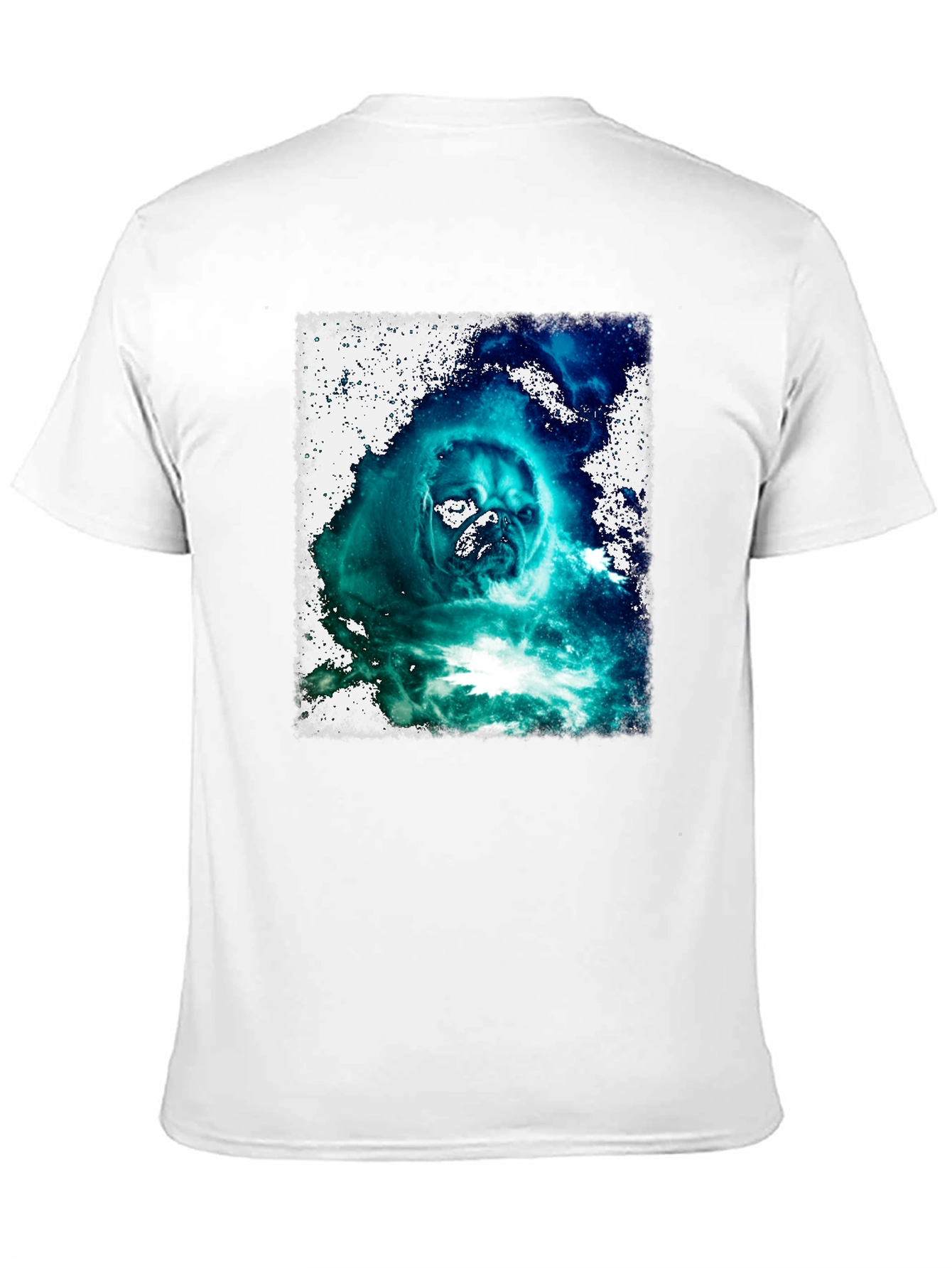 Cosmic Pug Graphic Black T-Shirt