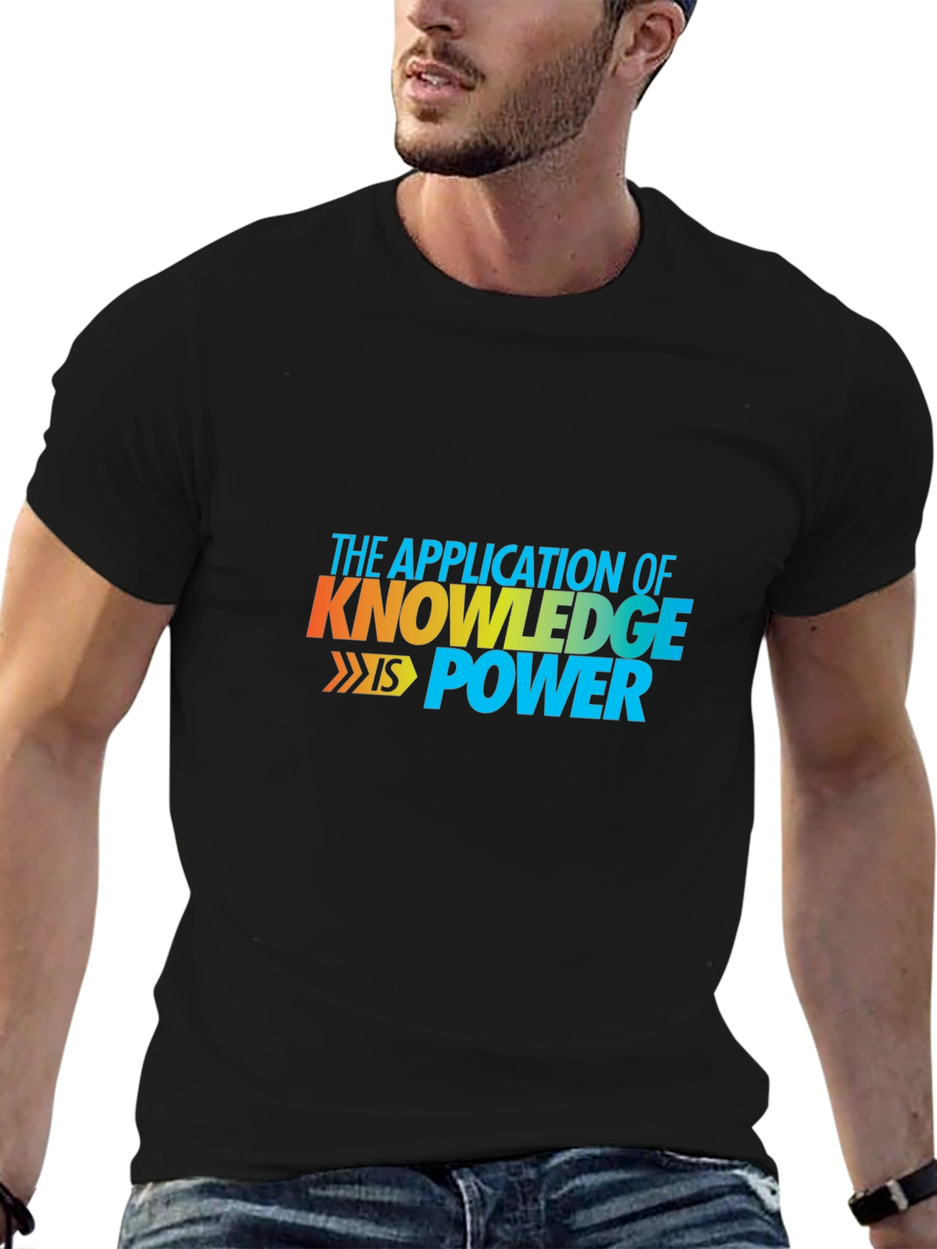 Knowledge is Power Graphic Tee - Black