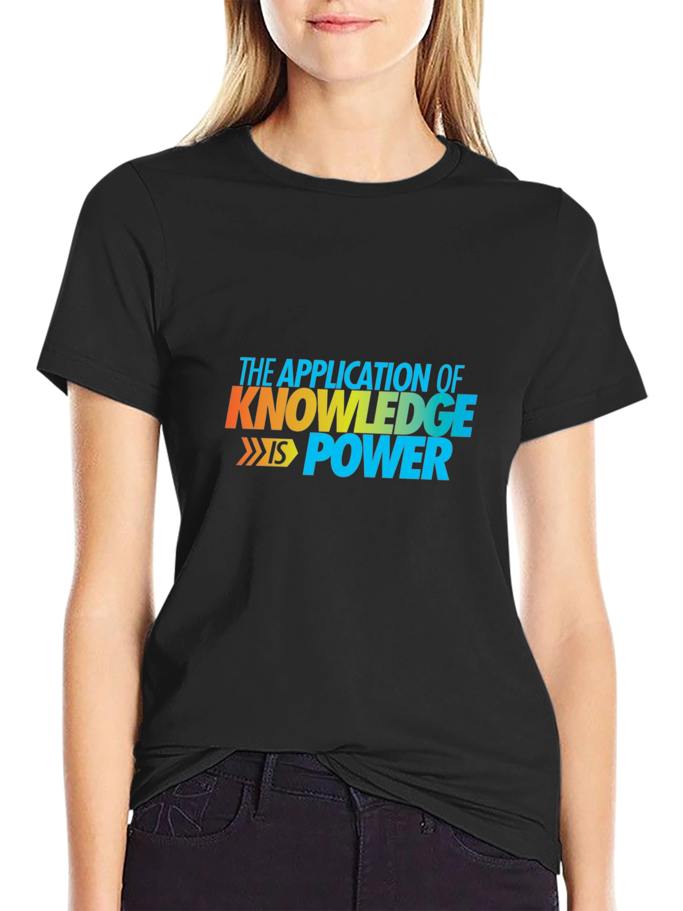 Knowledge is Power Graphic Tee - Black