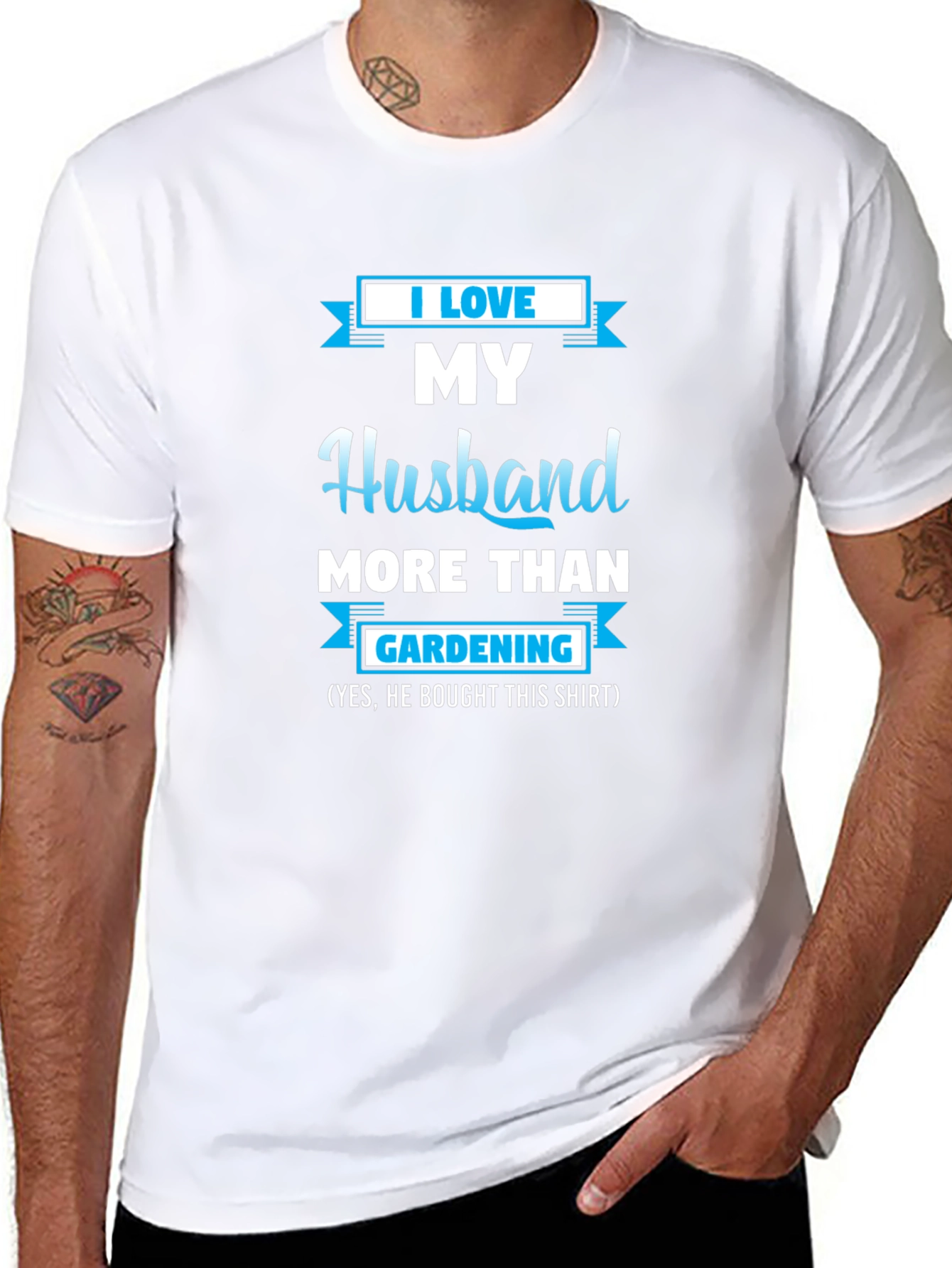 I Love My Husband Gardening T-Shirt