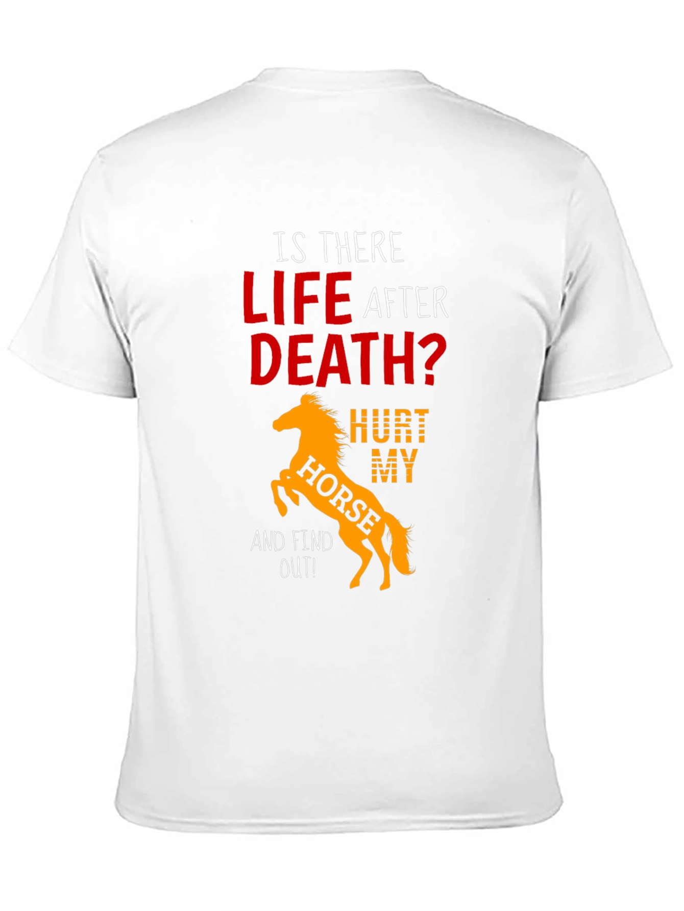 Life After Death? Hurt My Horse Black Tee