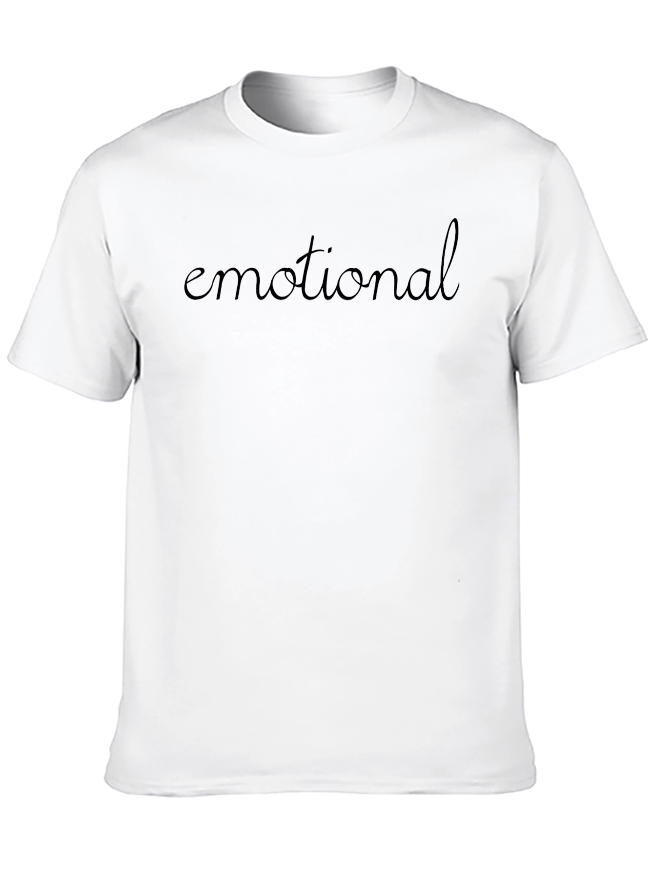 Emotional Black T-Shirt - Trendy Casual Wear