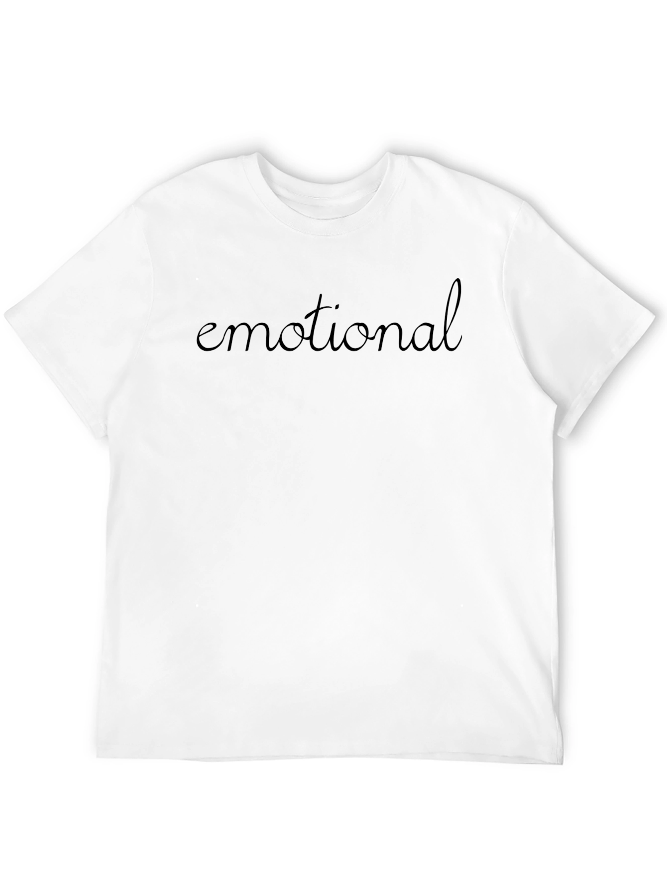 Emotional Black T-Shirt - Trendy Casual Wear