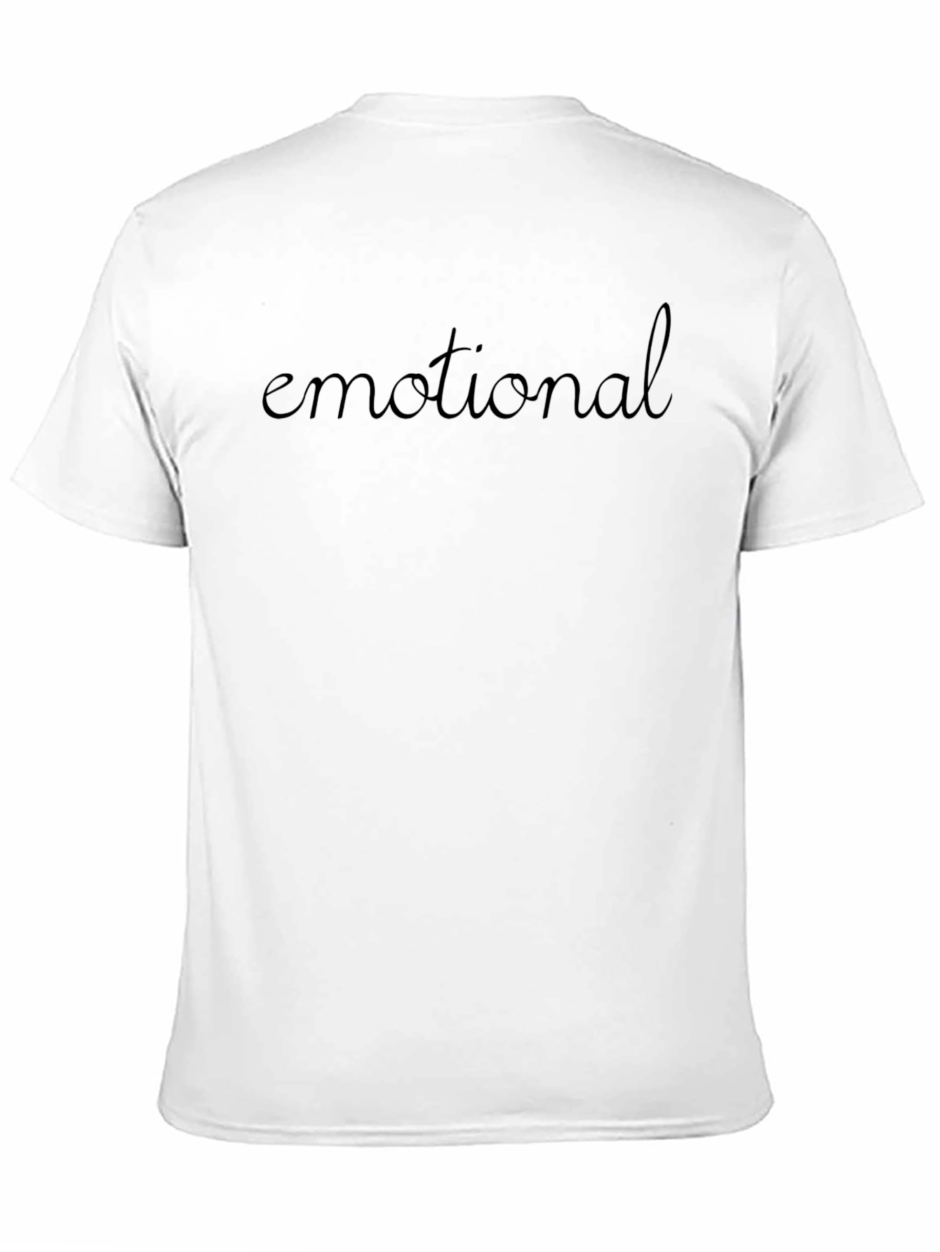 Emotional Black T-Shirt - Trendy Casual Wear