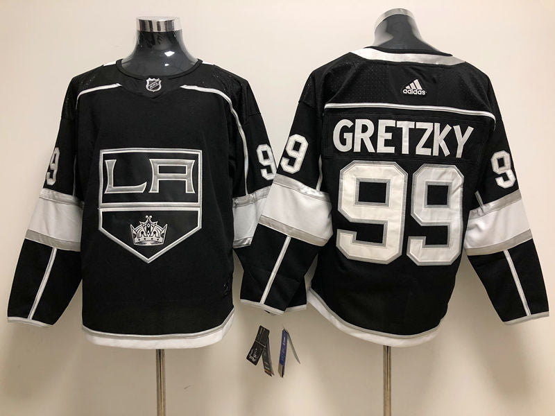 Men's Los Angeles Kings Wayne Gretzky Mitchell #99 Black Home Breakaway Player Jerseys