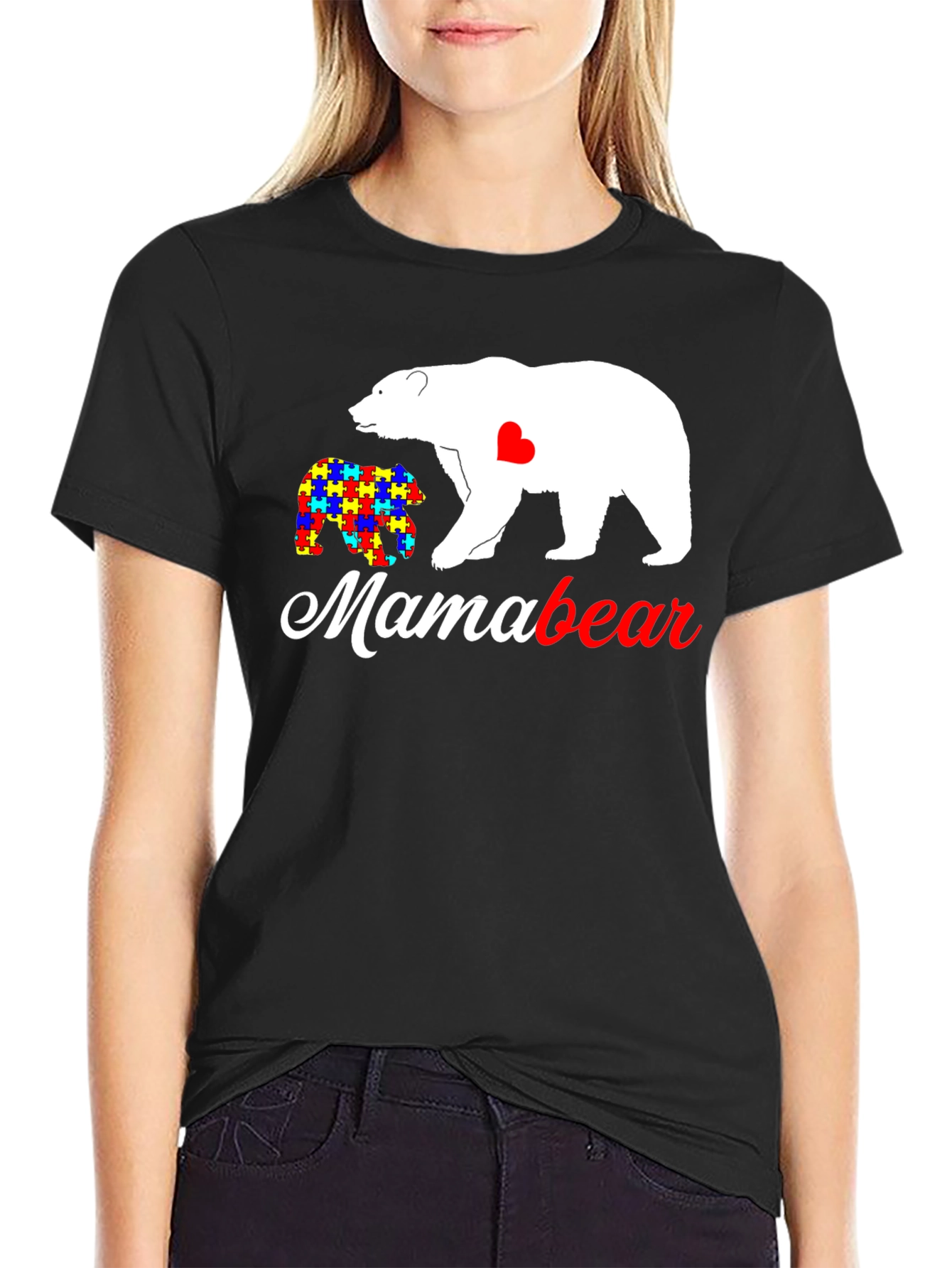 Mama Bear Autism Awareness T-Shirt