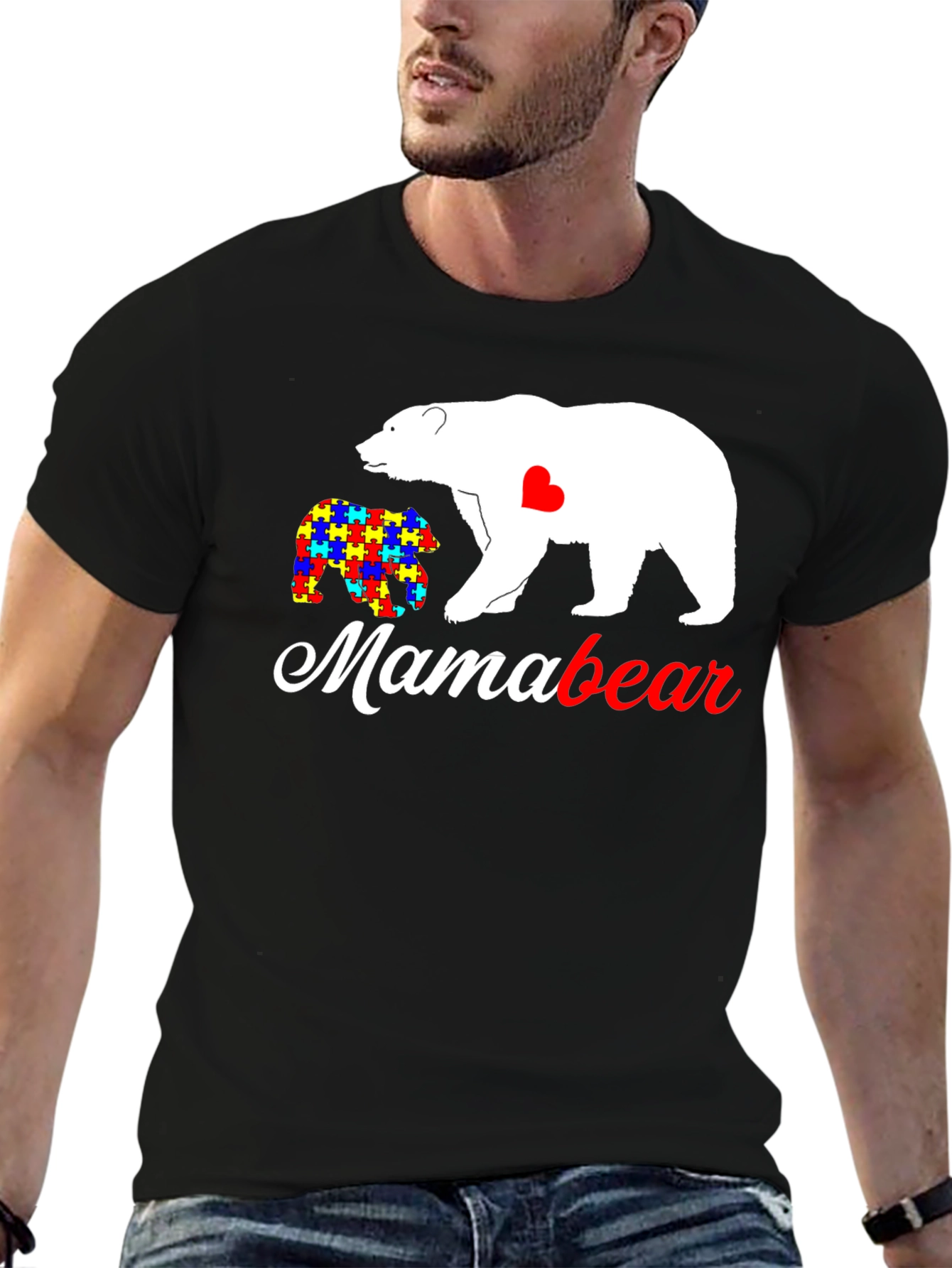 Mama Bear Autism Awareness T-Shirt