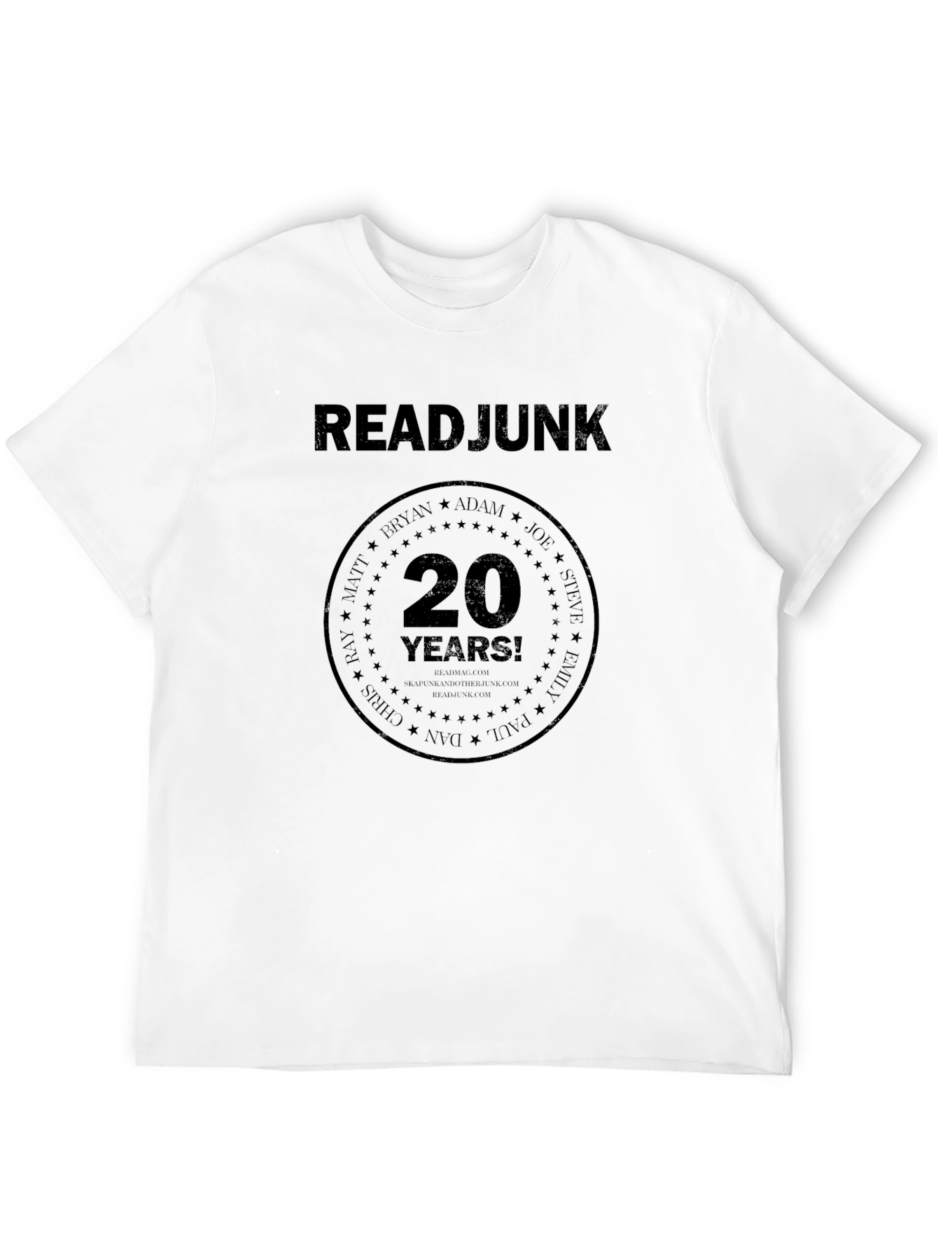 ReadJunk 20 Year Anniversary T-Shirt