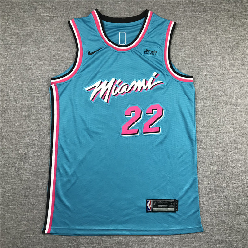 Men's Miami Heat Jimmy Butler #22 NBA Blue Swingman Jerseys