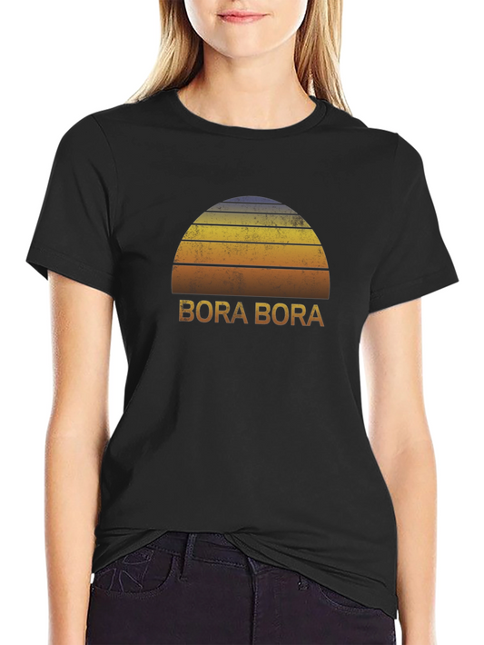Bora Bora Retro Sunset T-Shirt