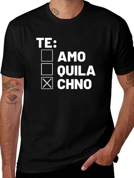 Funny Spanish Te Quila Chno Graphic Tee