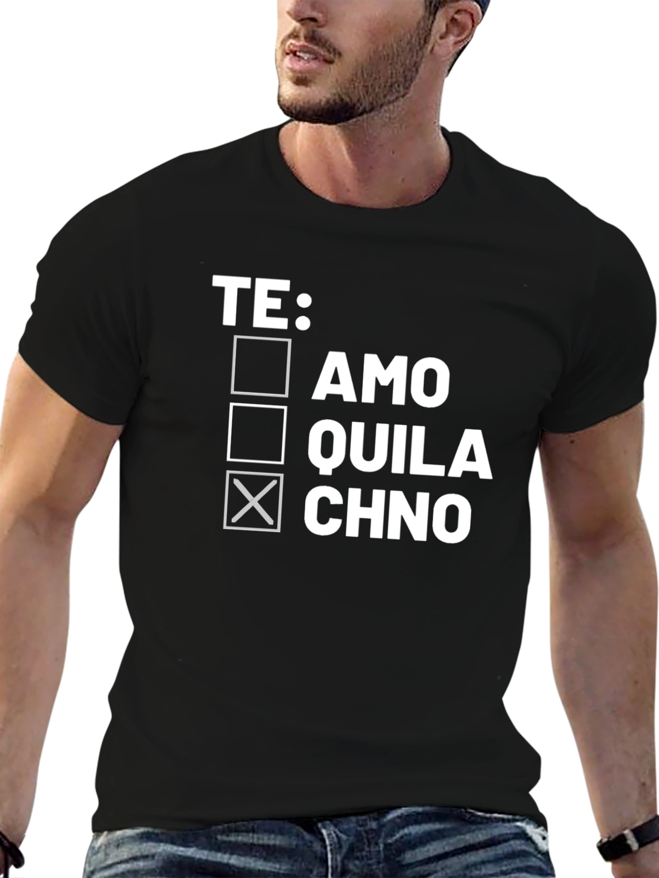 Funny Spanish Te Quila Chno Graphic Tee