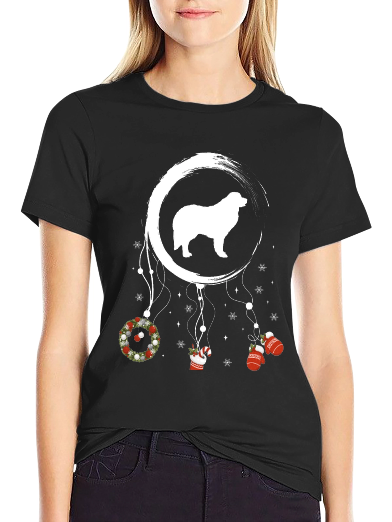 Dog Dreamcatcher Christmas T-Shirt