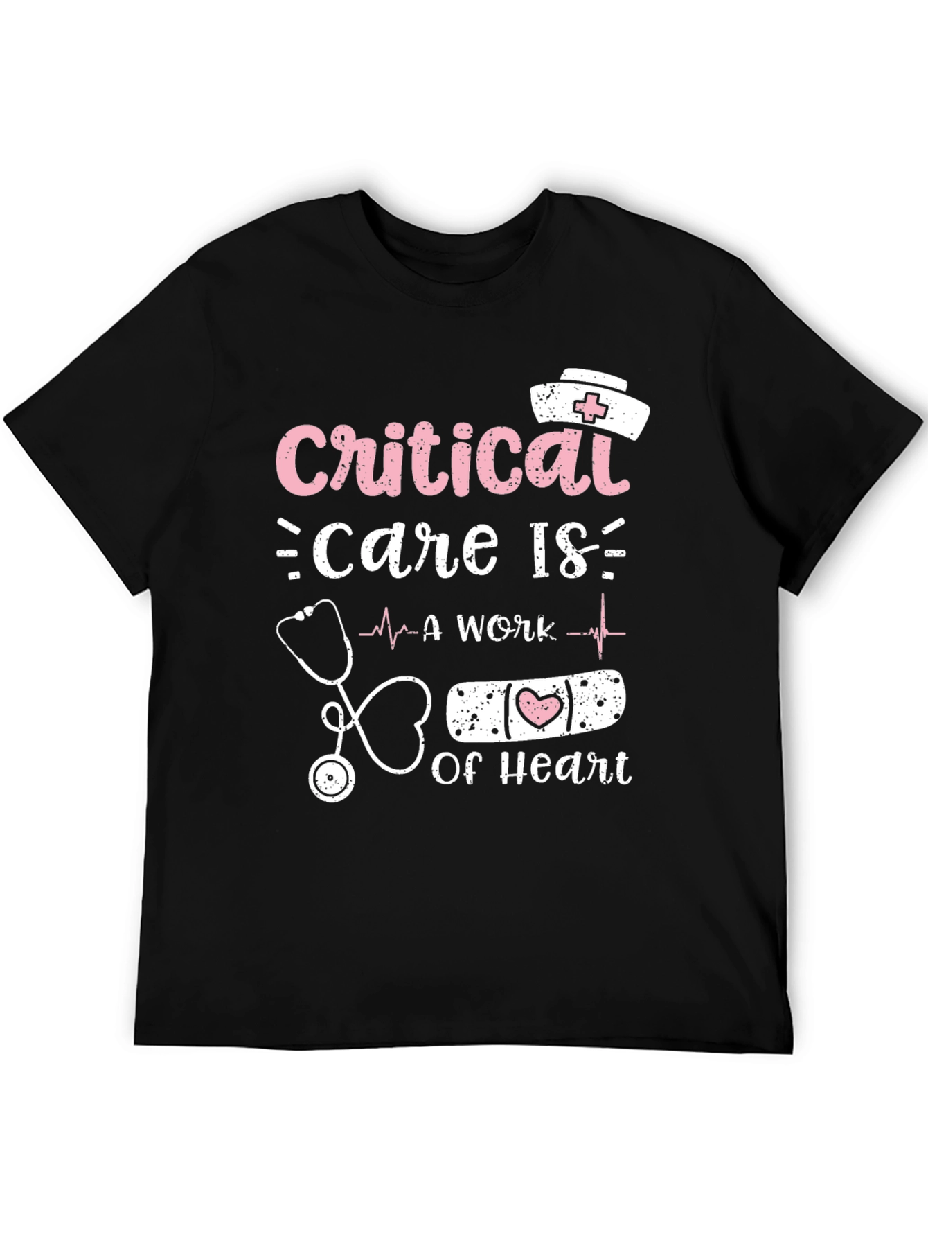 Critical Care Nurse Heart T-Shirt
