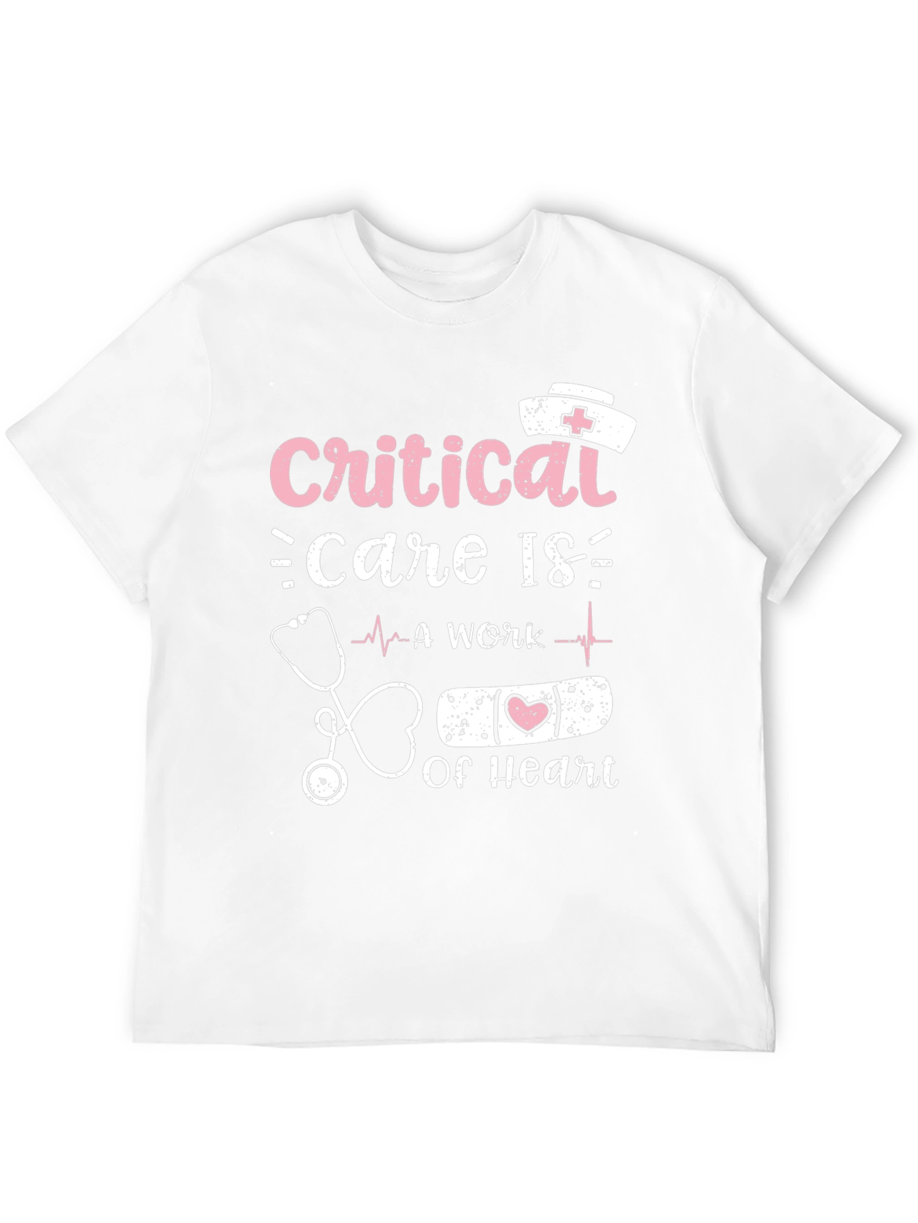 Critical Care Nurse Heart T-Shirt