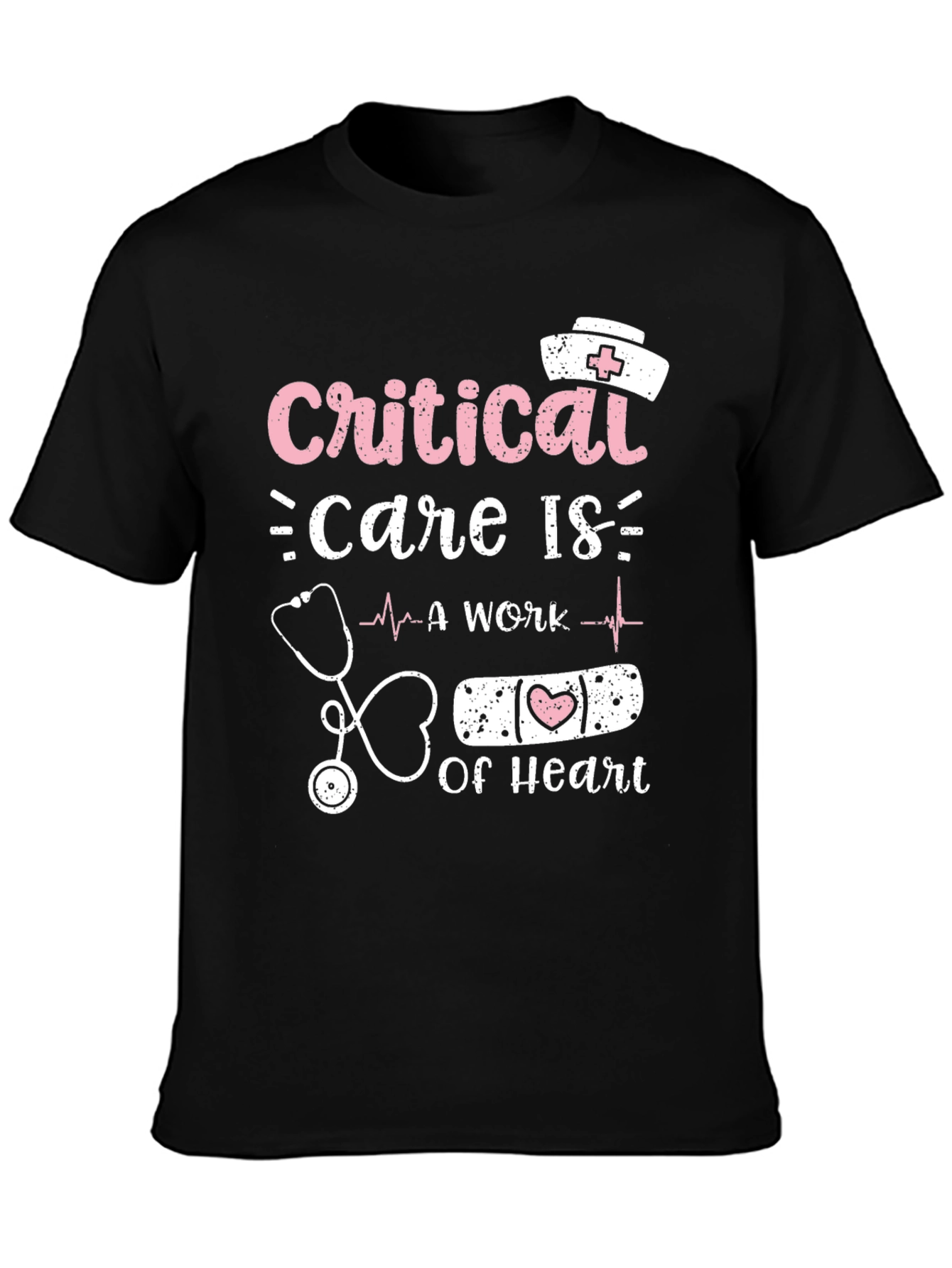 Critical Care Nurse Heart T-Shirt