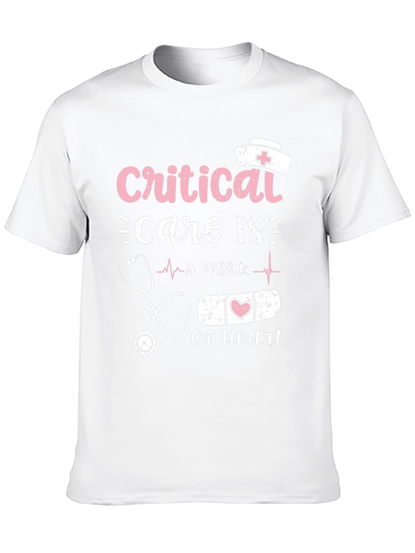 Critical Care Nurse Heart T-Shirt