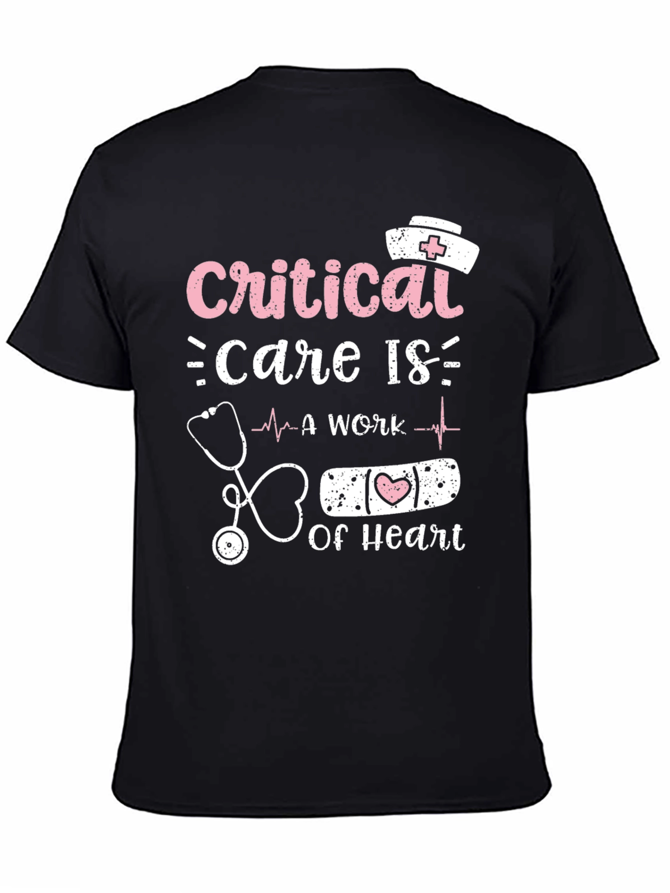 Critical Care Nurse Heart T-Shirt