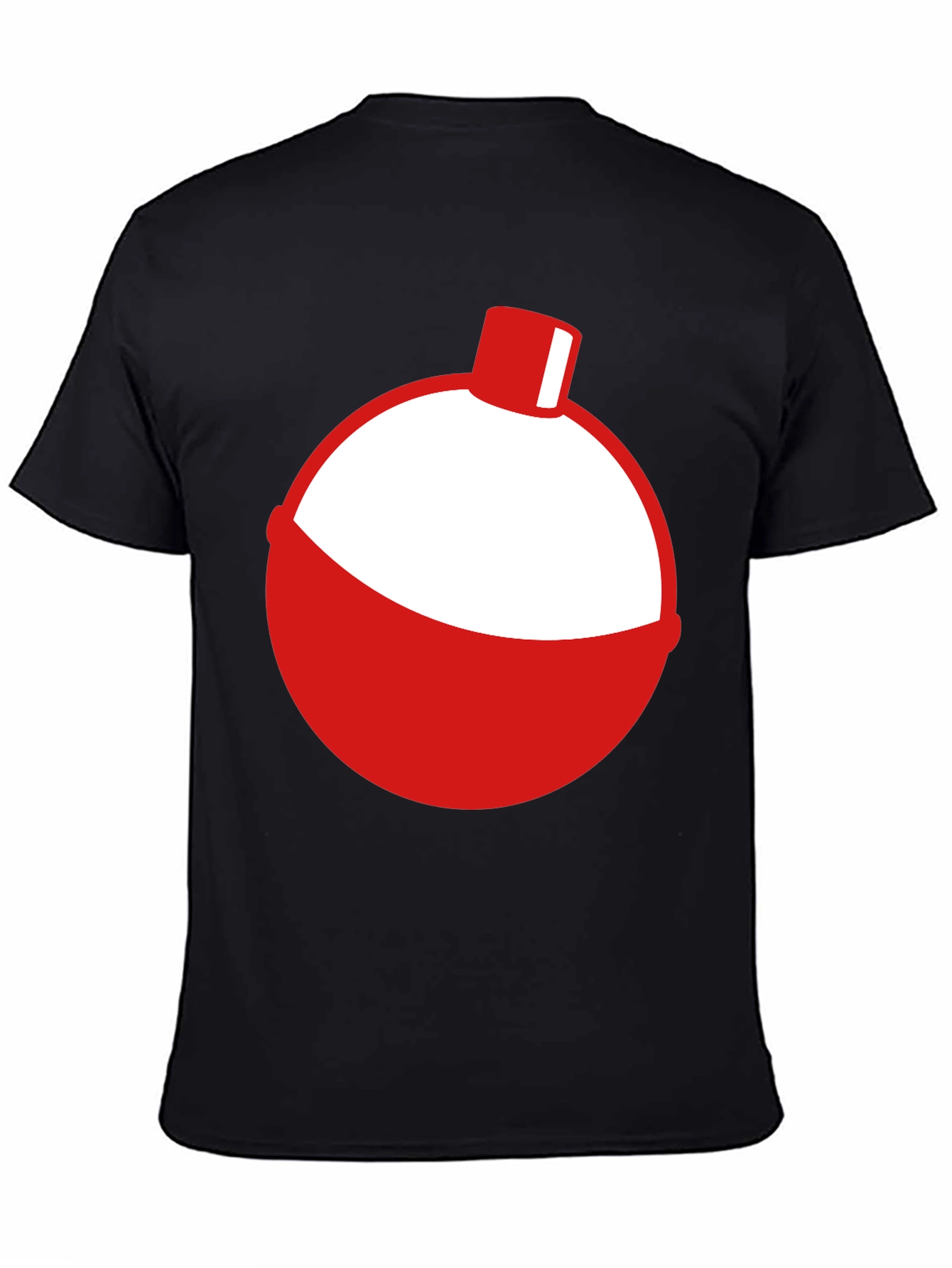 Fishing Bobber Graphic Tee - Black
