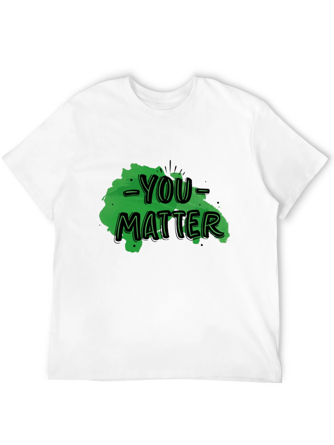 You Matter Graphic Tee - Black Casual T-Shirt