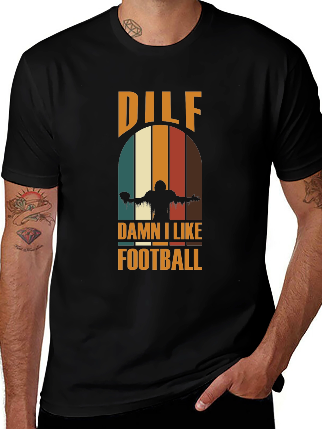 DILF Damn I Like Football Graphic Tee