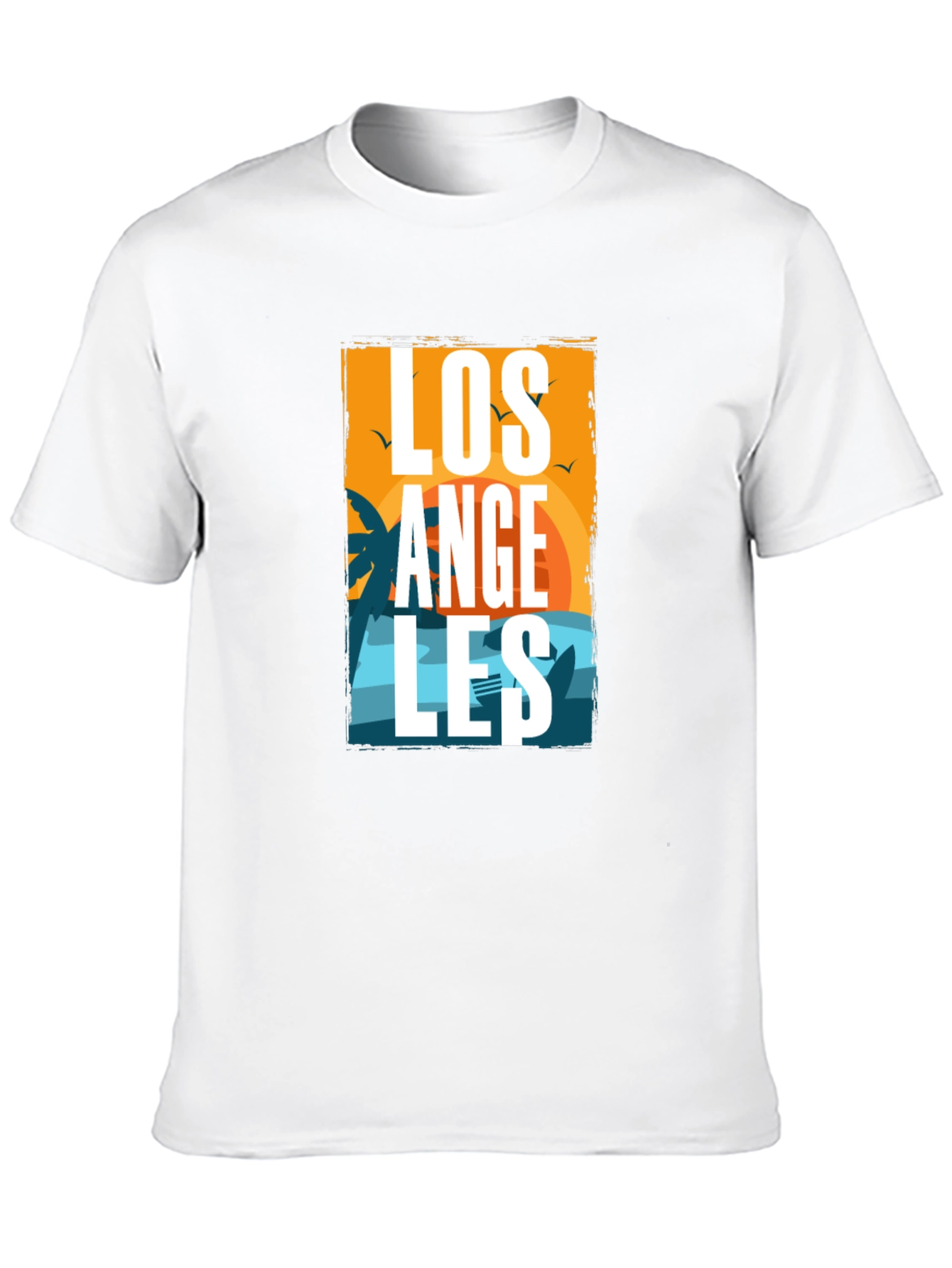 Los Angeles Graphic Print Tee - Black