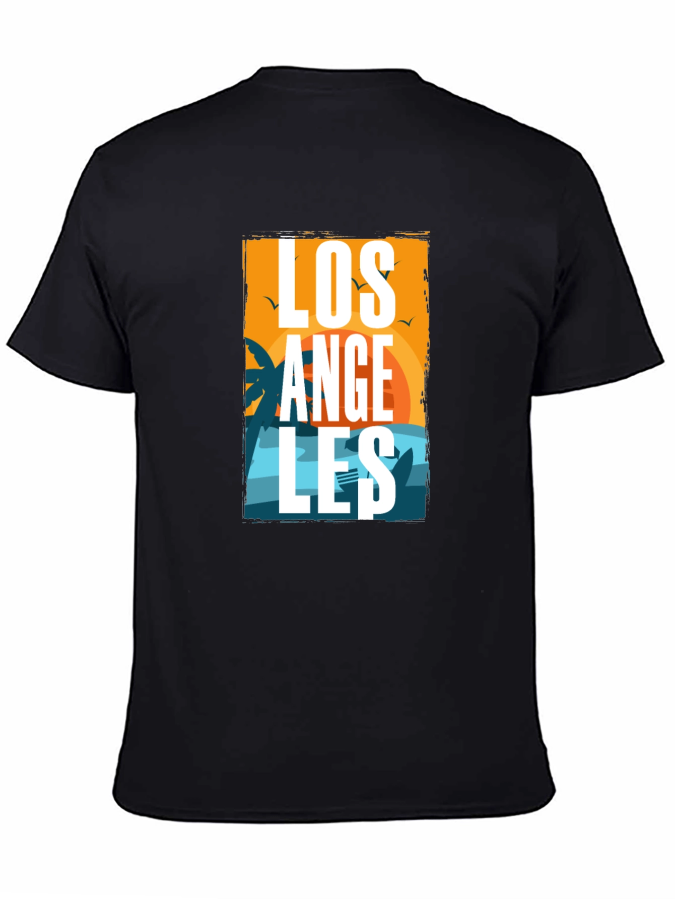 Los Angeles Graphic Print Tee - Black